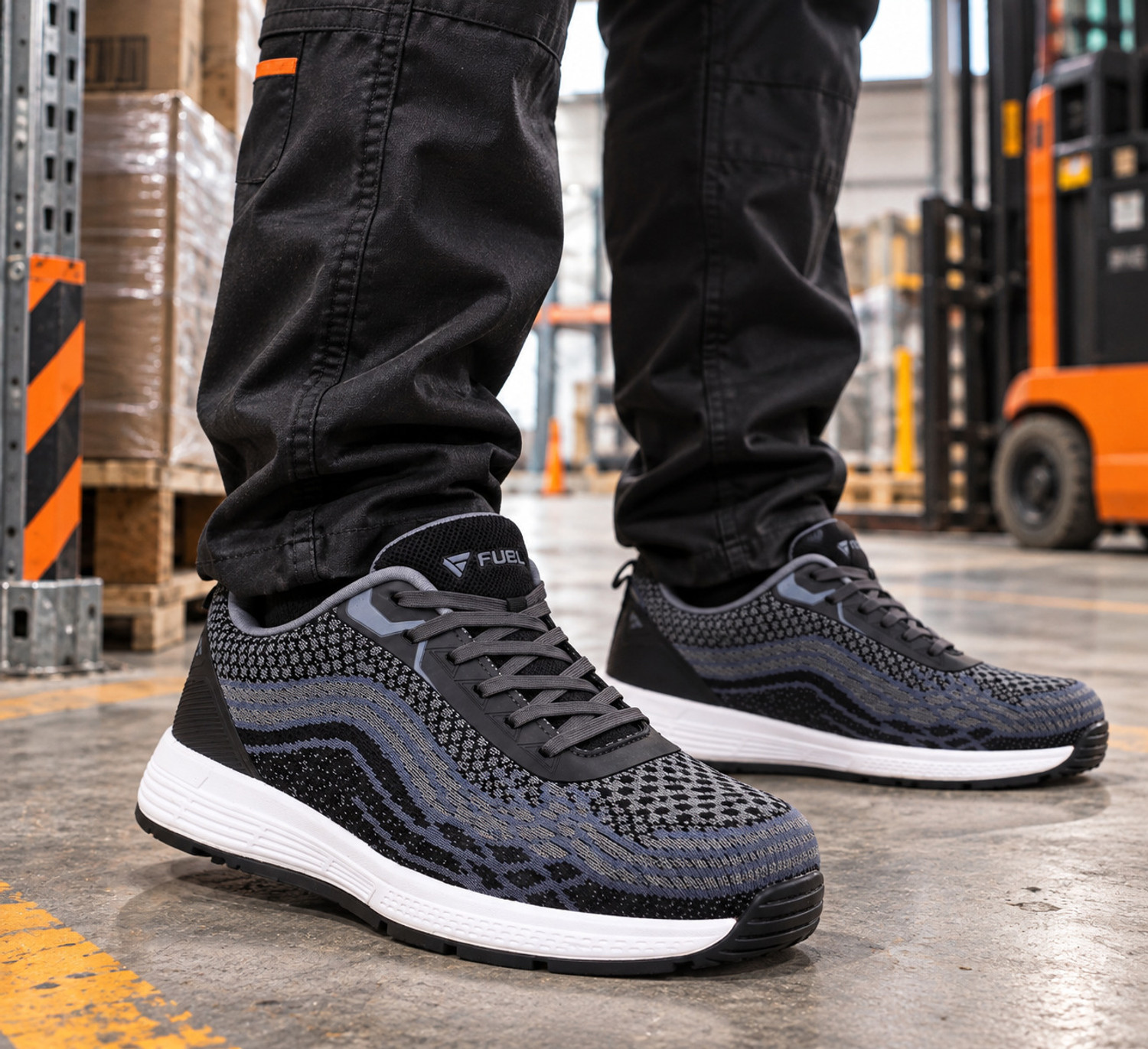 Image of Fuel Steel Toe Textile Safety Shoe (Black, S2, Size 9)