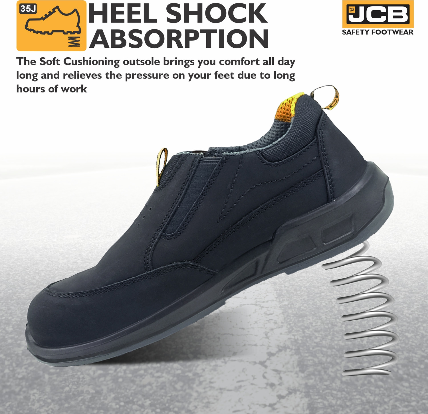 Image of JCB Steel Toe Nubuck Leather Safety Shoe