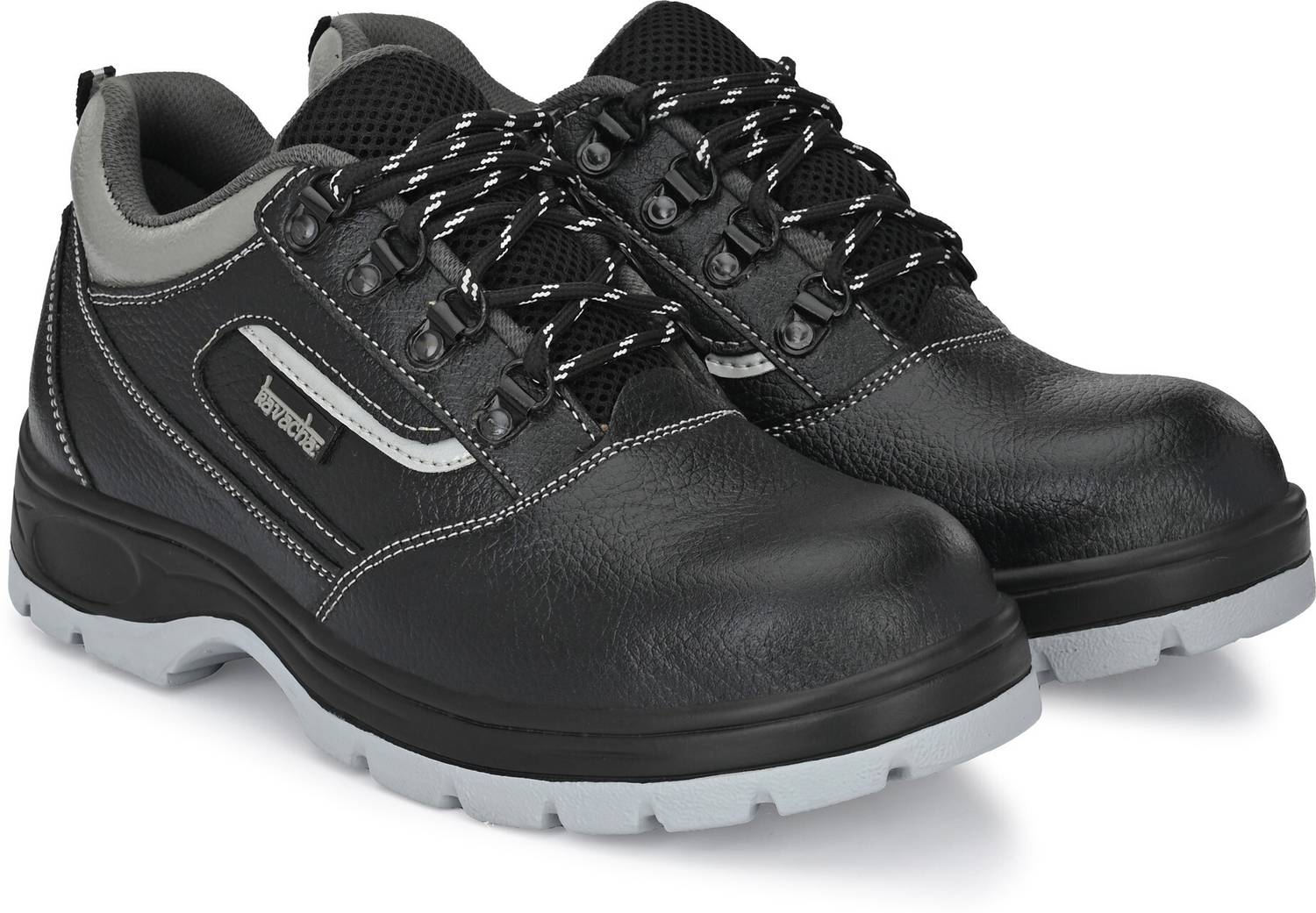 Kavacha Steel Toe Leather Safety Shoe Black - Image 5