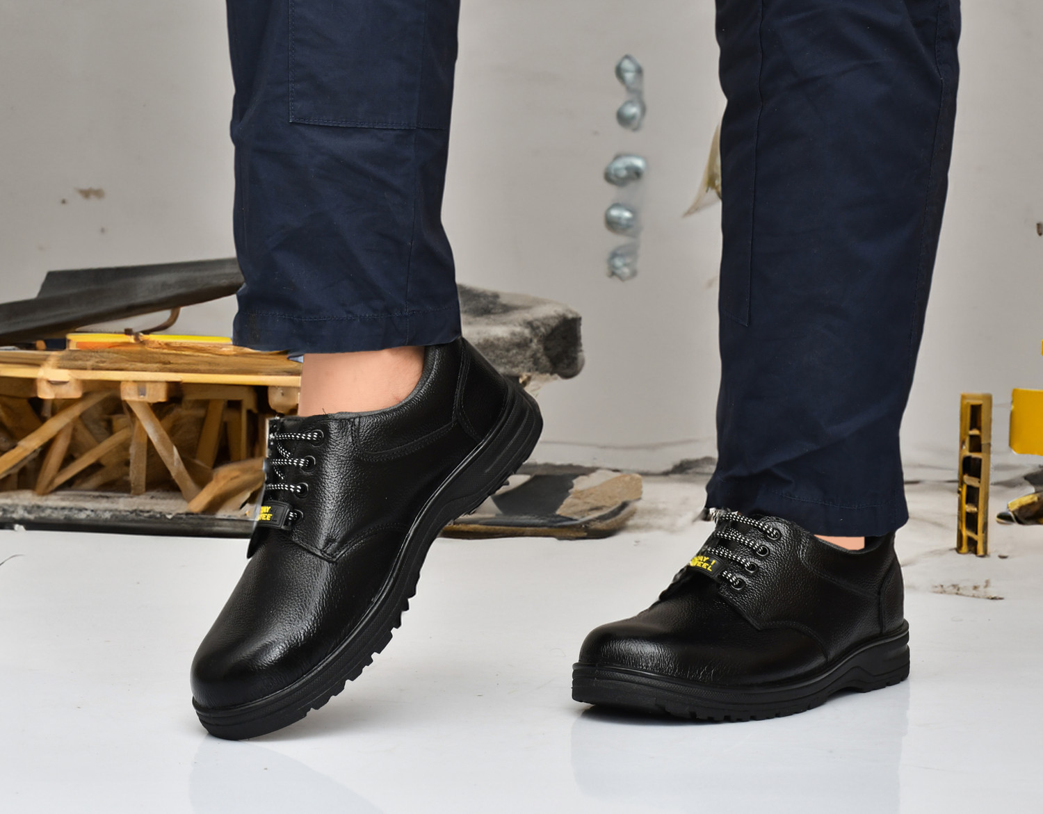 Image of kay1steel Steel Toe Genuine Leather Safety Shoe