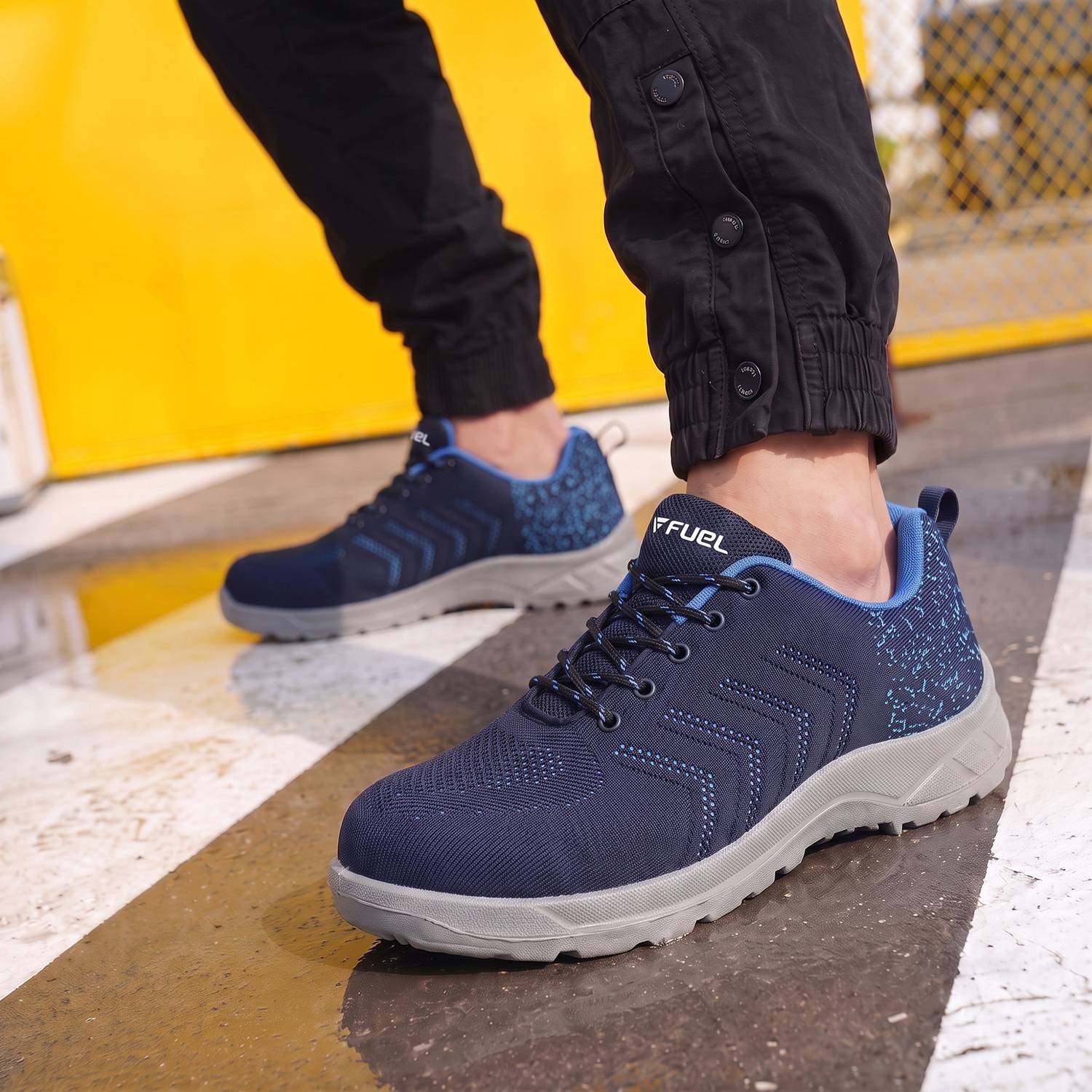 Fuel Steel Toe Fabric Safety Shoe Blue - Image 5
