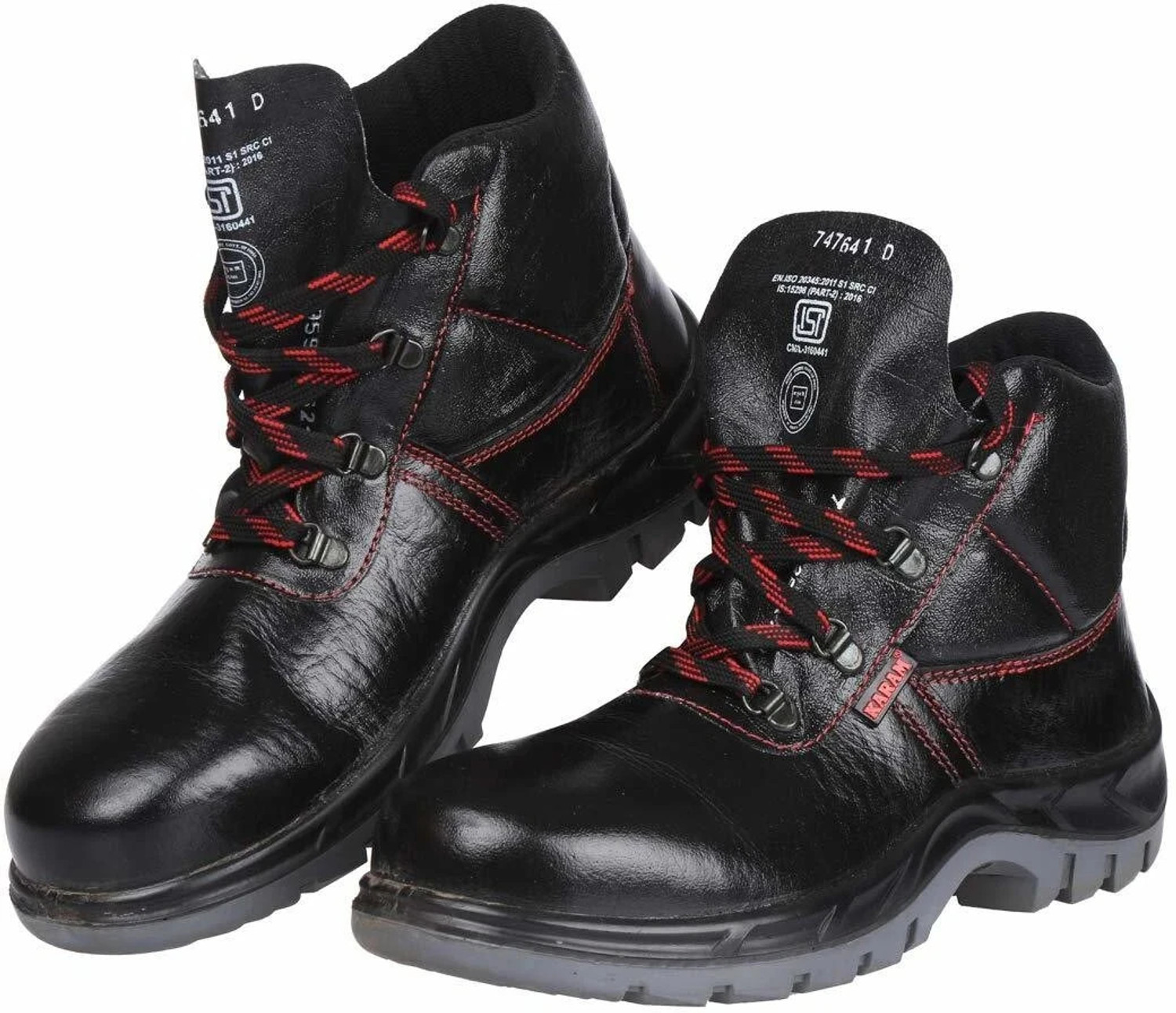 Image of Karam Steel Toe Genuine Leather Safety Shoe