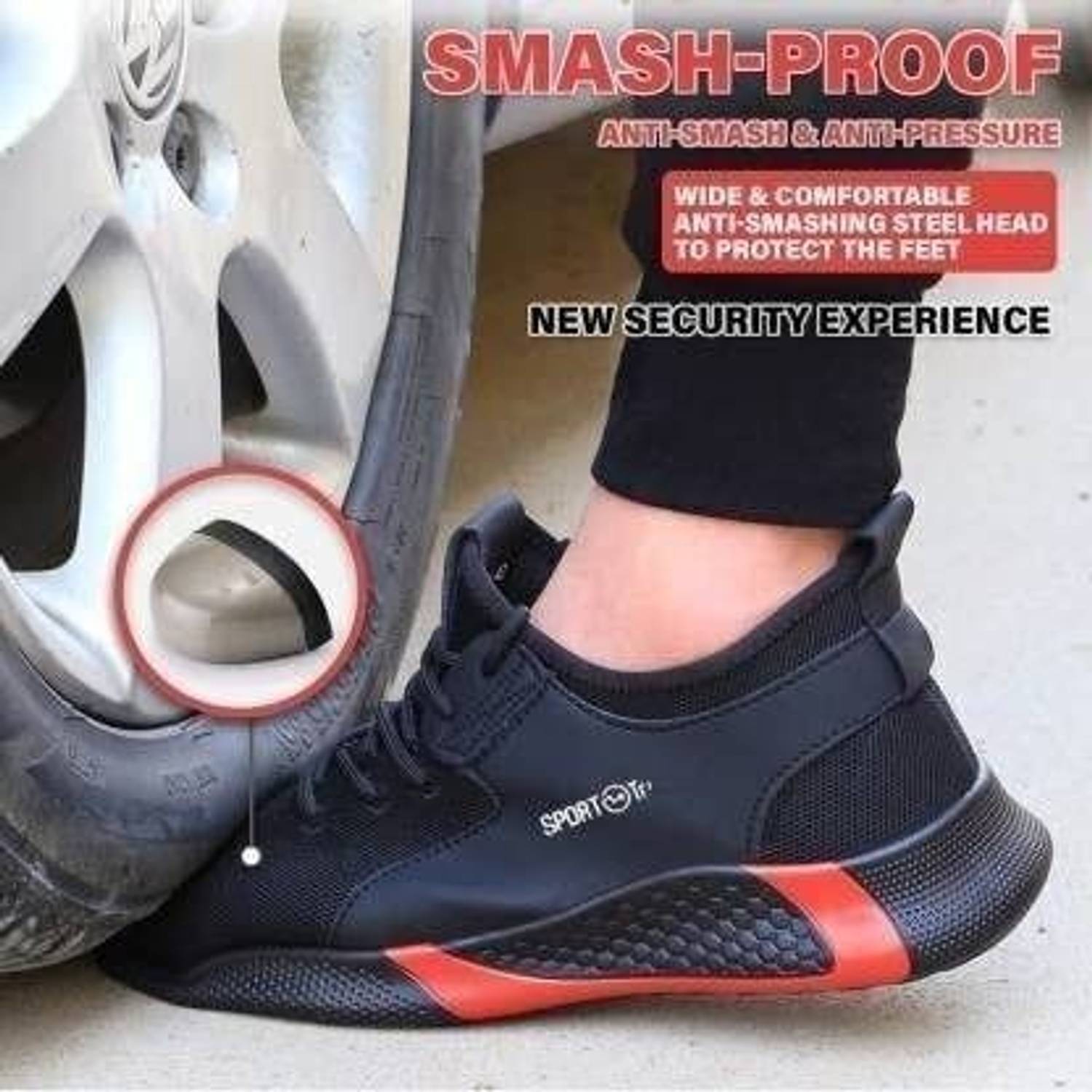 Berkins Steel Toe Synthetic Leather Safety Shoe