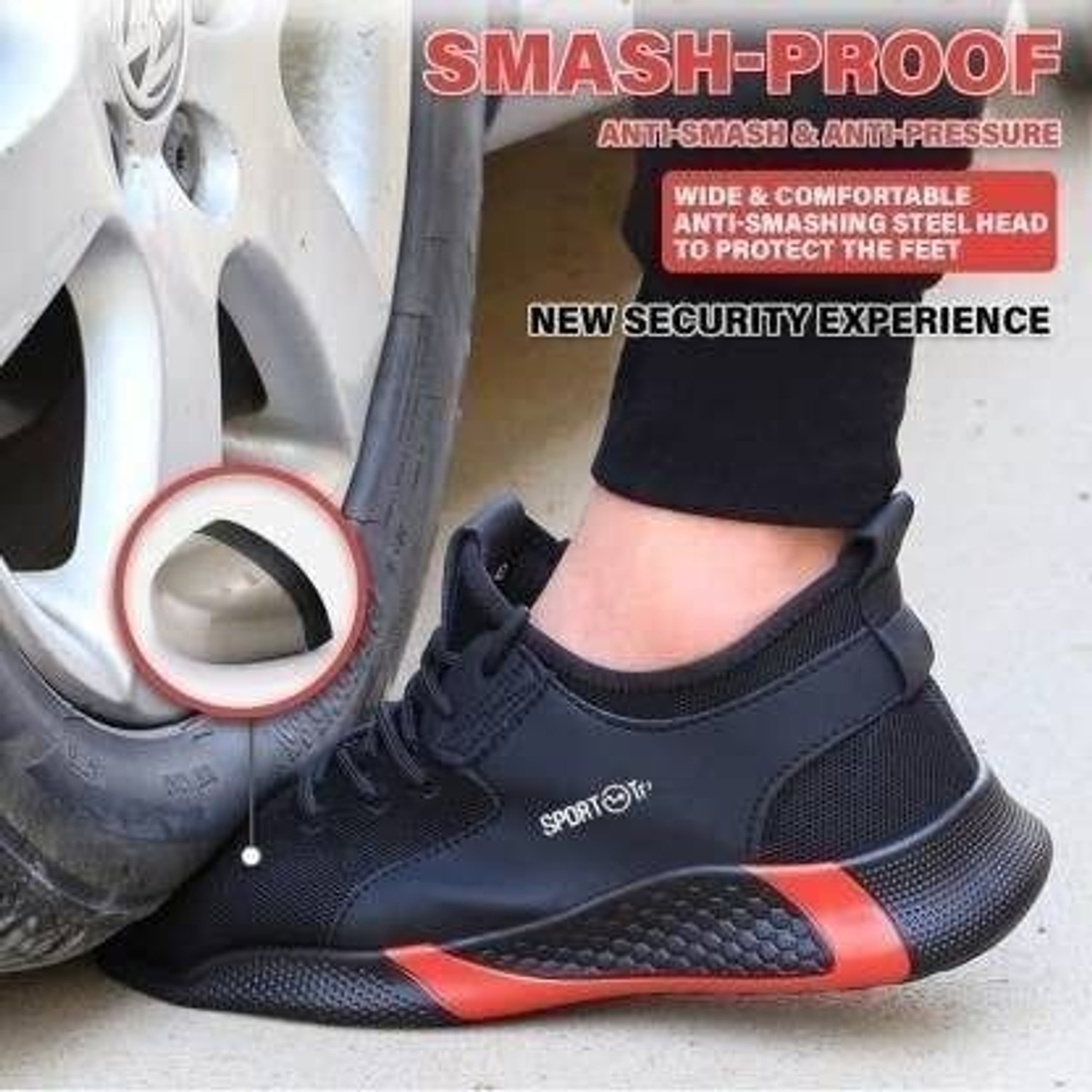 Image of Berkins Steel Toe Synthetic Leather Safety Shoe