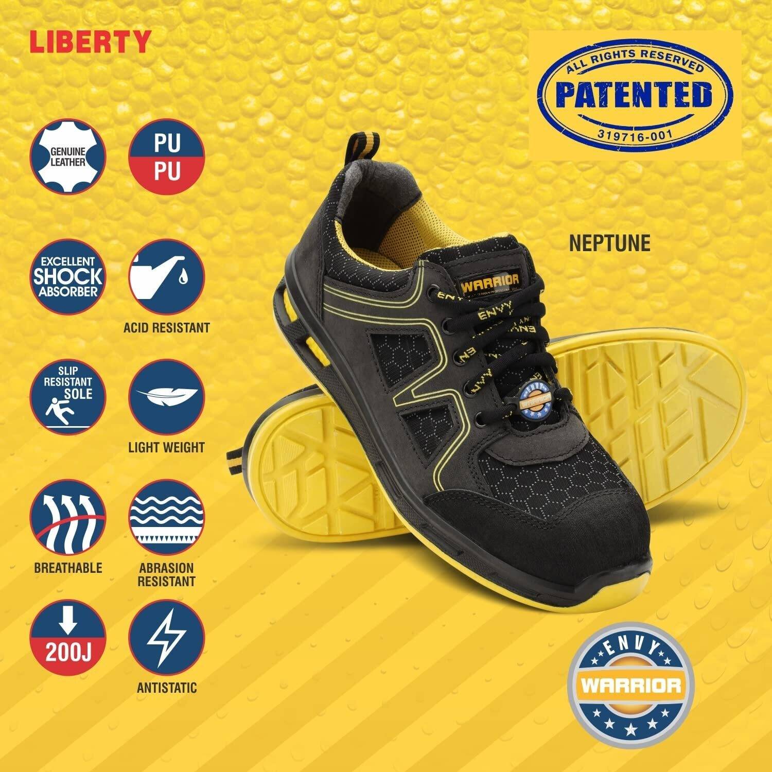 Liberty Fiber Toe Nubuck Leather Safety Shoe Price in India - Buy