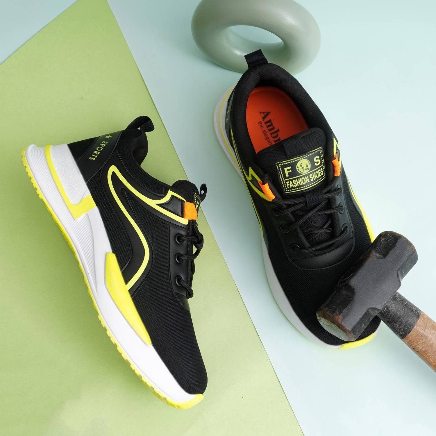 AMBRICK Steel Toe Mesh Safety Shoe