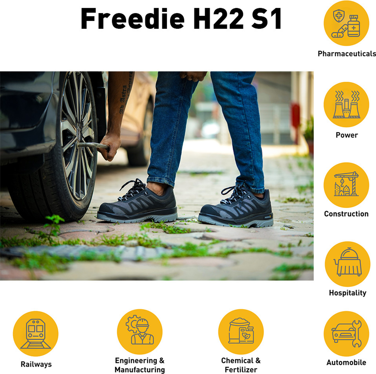Image of Mallcom Steel Toe Polyester Safety Shoe