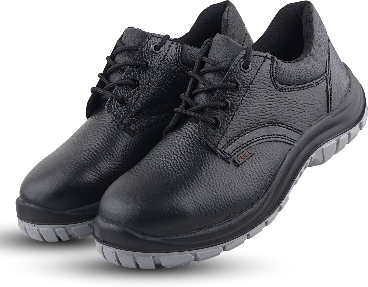Fuel Steel Toe Grain Leather Safety Shoe Black - Image 5