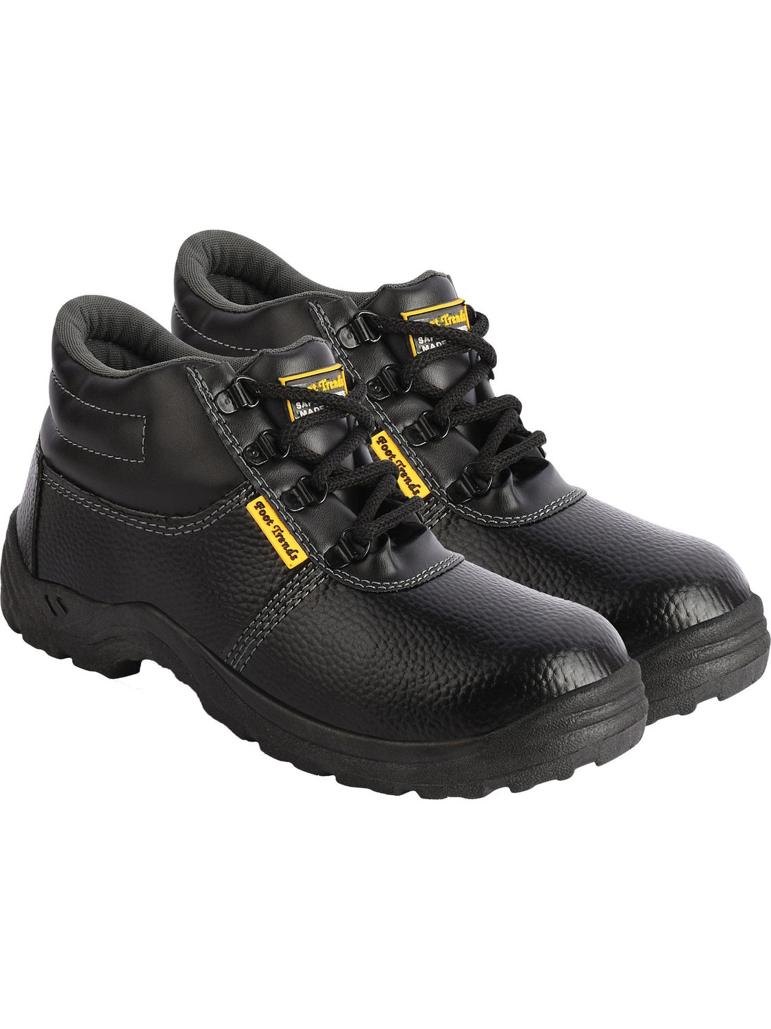 Image of FOOT TRENDS PVC Safety shoes with steel toes for industrial, construction and warehouse use For Men