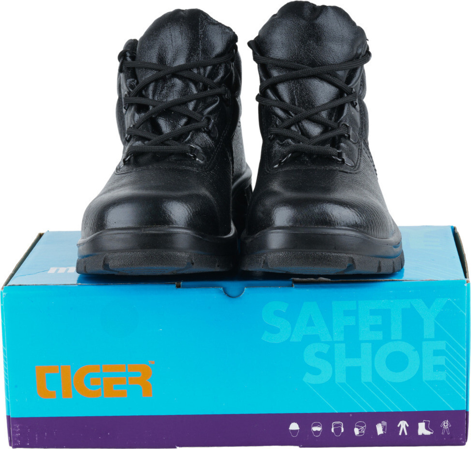 Image of TIGER Steel Toe Genuine Leather Safety Shoe