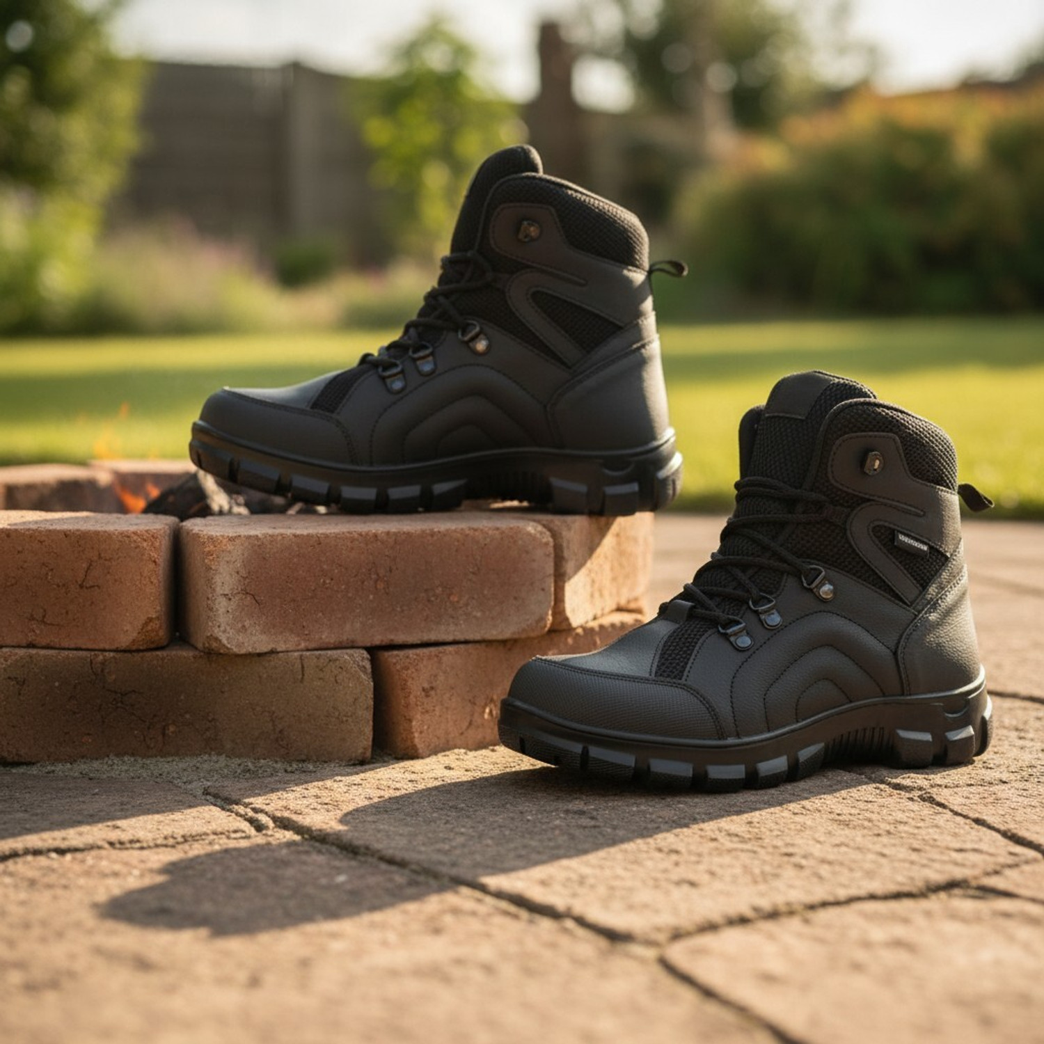 Image of Ozaroo Steel Toe Genuine Leather Safety Shoe