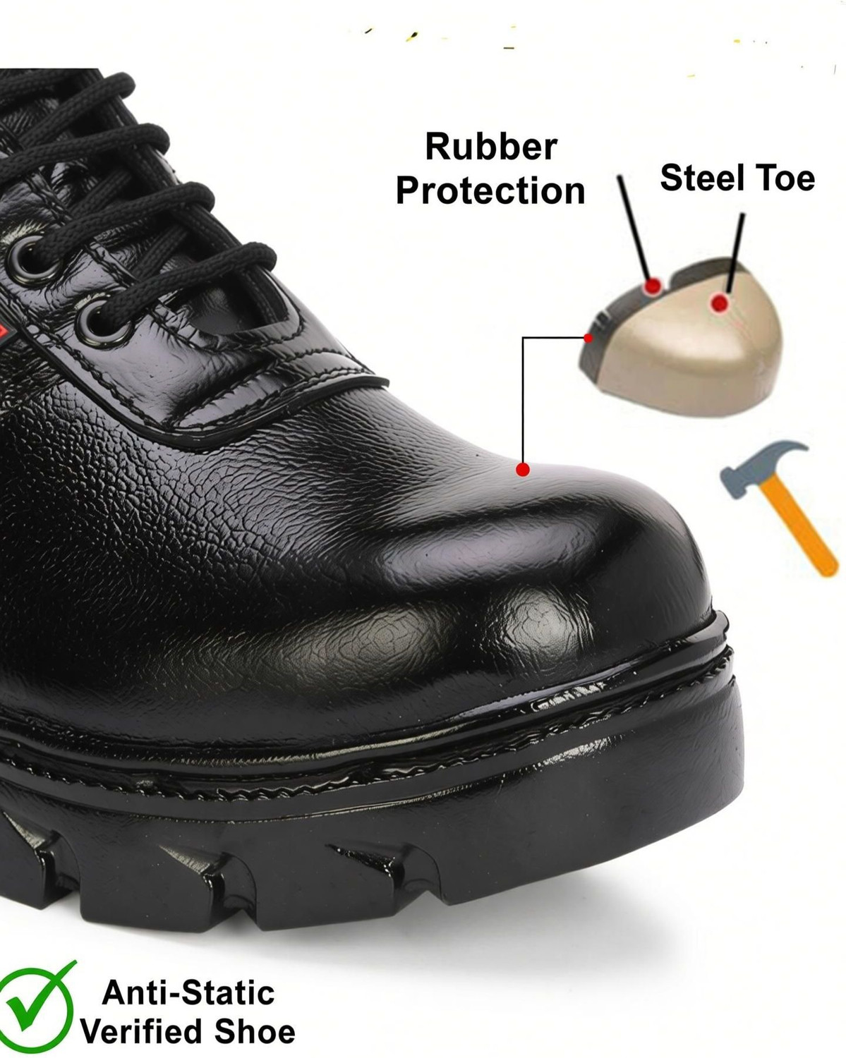 Image of Joker Steel Toe Genuine Leather Safety Shoe