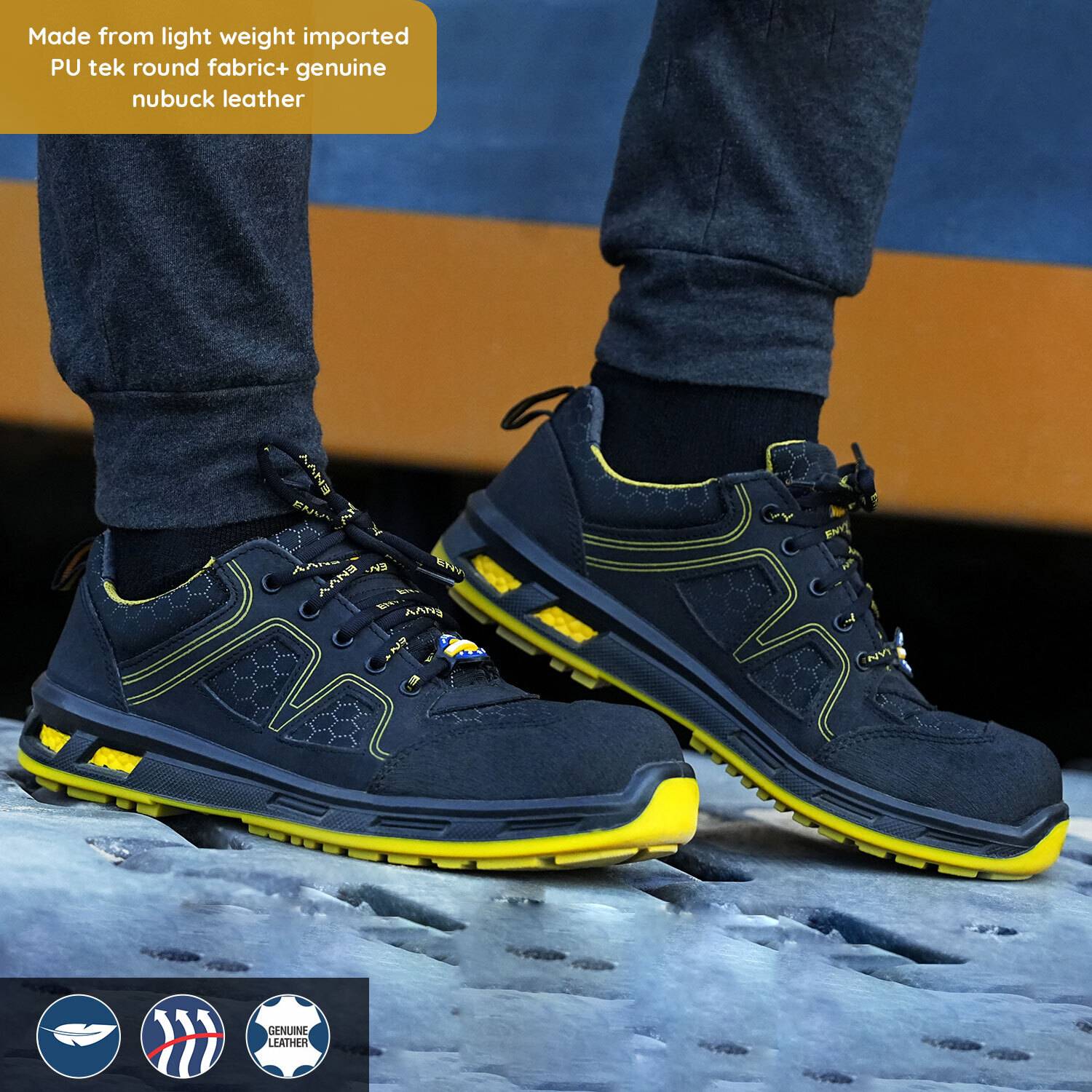 Liberty Fiber Toe Nubuck Leather Safety Shoe Price in India - Buy