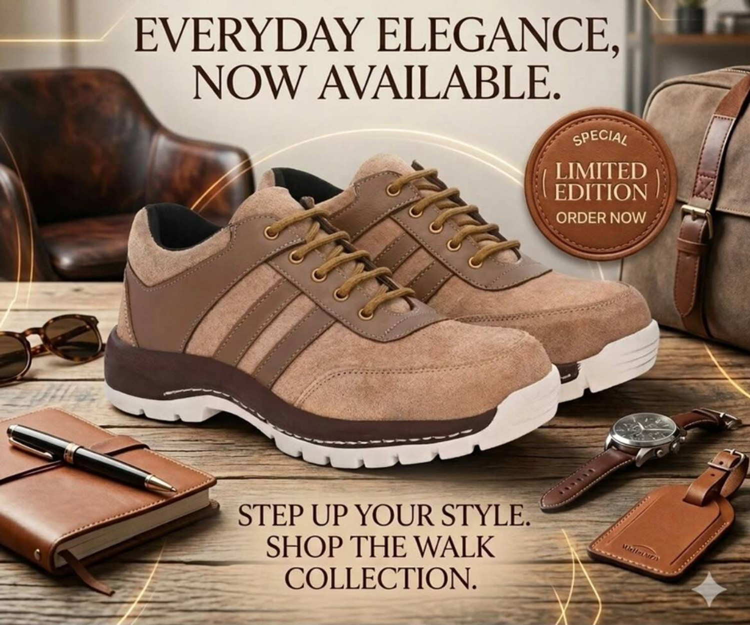 Image of B-Fox Steel Toe Genuine Leather Safety Shoe