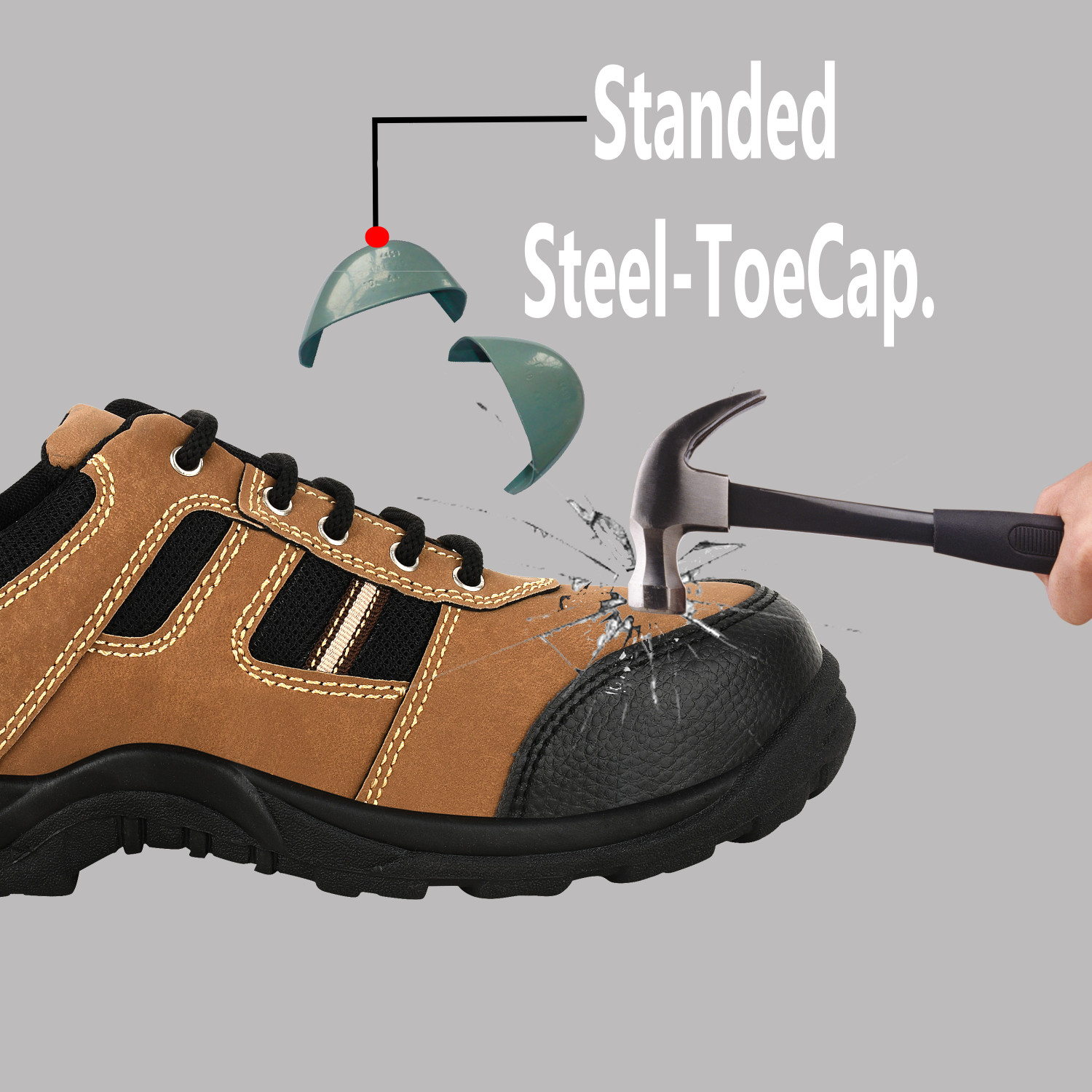 Image of VILMEN Steel Toe Synthetic Leather Safety Shoe