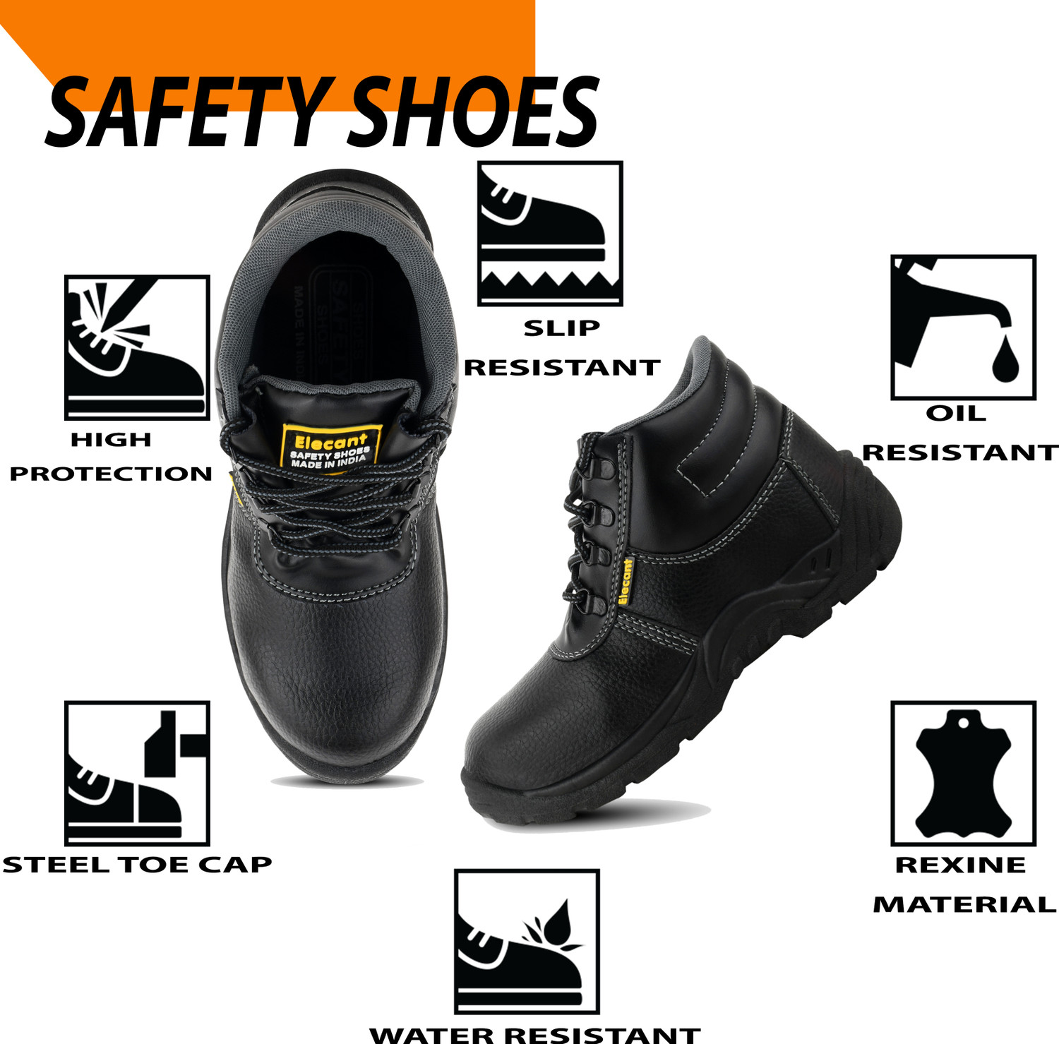 Image of Xellent Steel Toe Synthetic Safety Shoe