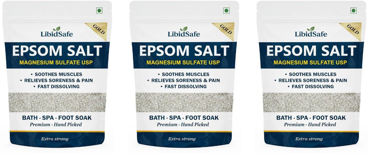 Image of LibidSafe Epsom Salt for Foot Pain Relief 920 Gm per Pack Sea Salt