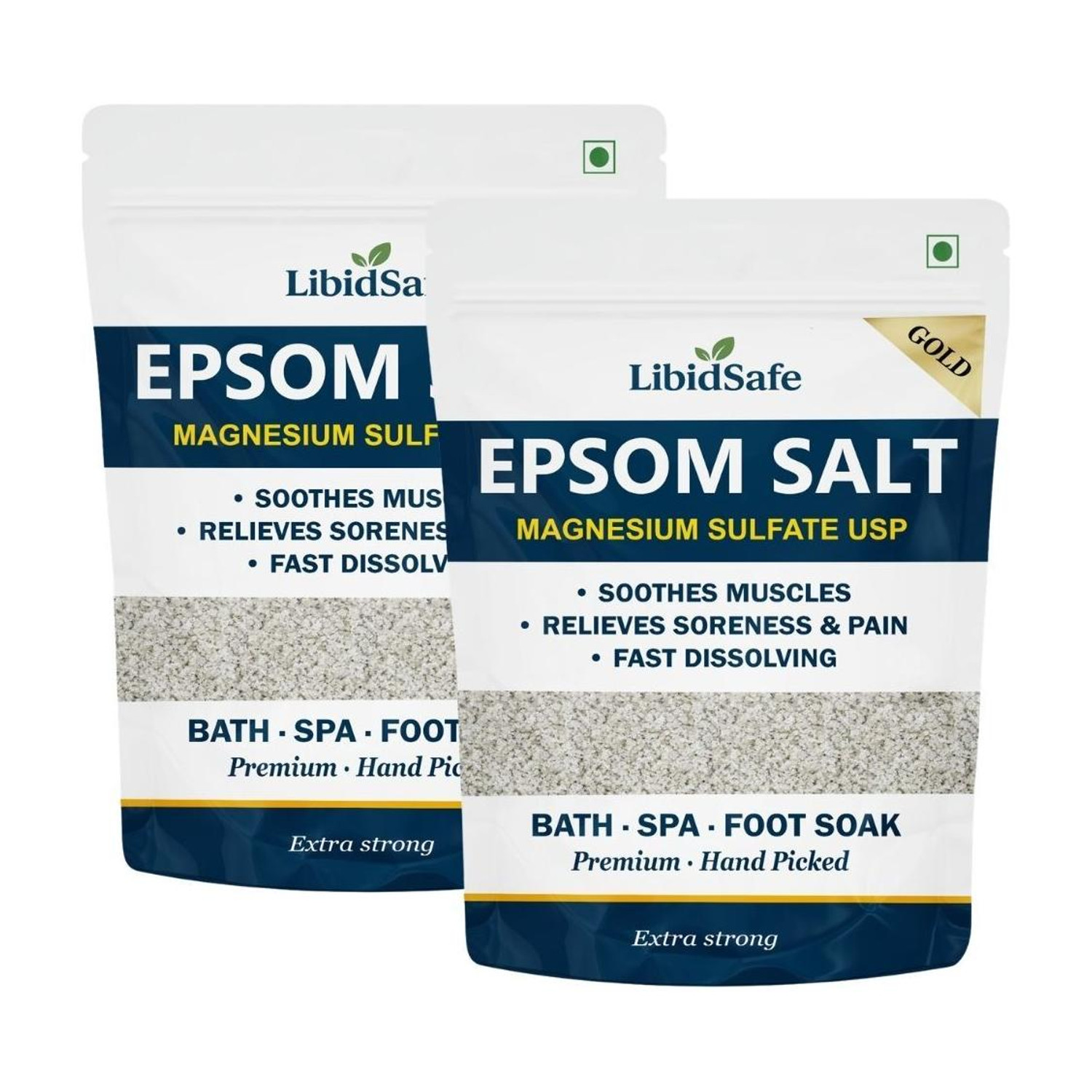 Image of LibidSafe Epsom Salt for Foot Pain Relief 920 GM Per Pack Sea Salt