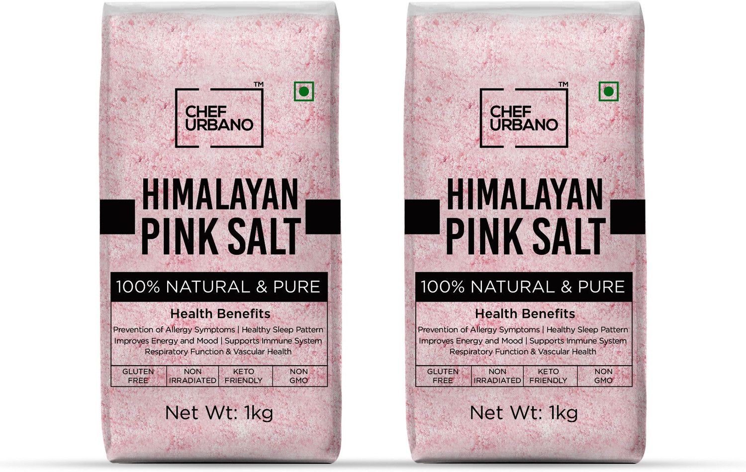 Image of Chef Urbano Himalayan Pink Salt 1 Kg * 2 Rock Salt