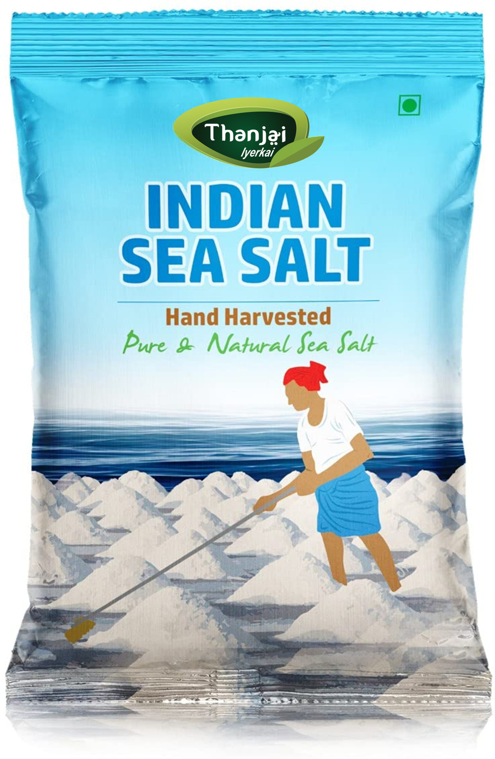 Image of Thanjai iyerkai 3000g Indian Non Iodised Natural Sea Salt (Hand Harvested) for Healthy Cooking | Sea Salt