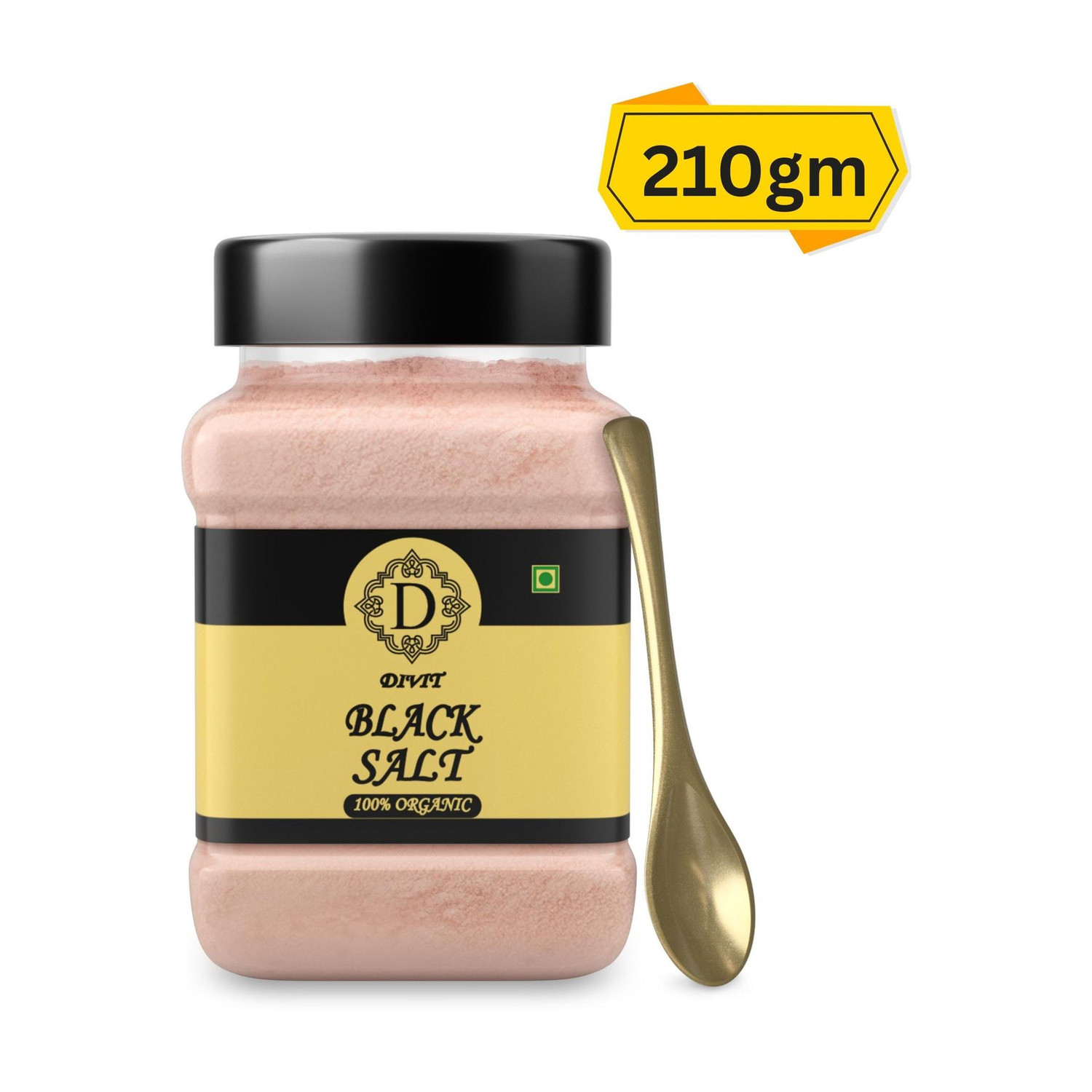 Image of Divit Rock Black Salt Powder Kala Namak Non-Iodized for Weight Loss & Healthy Cooking Black Salt