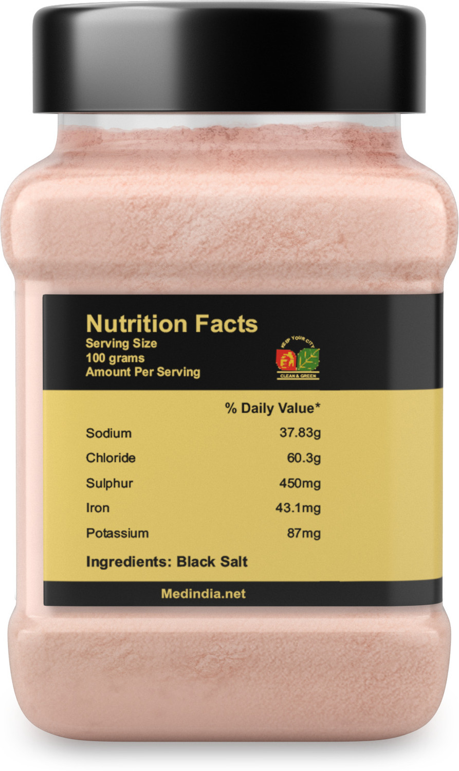 Image of Divit Black Salt Iodized Salt