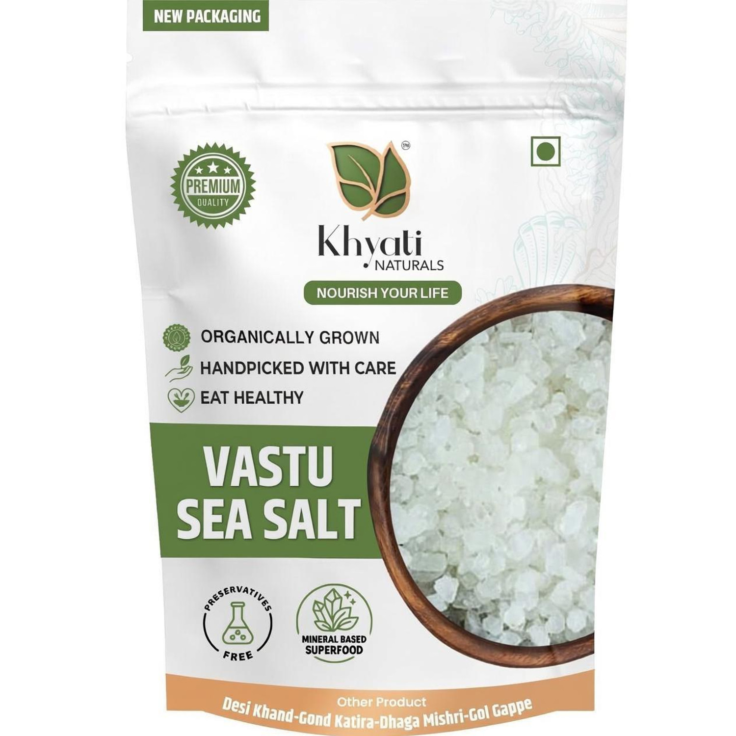 Image of Khyati Naturals Vastu Ocean Crystals | Removes Negativity & Nazar Dosh | Aura Cleansing Namak Sea Salt