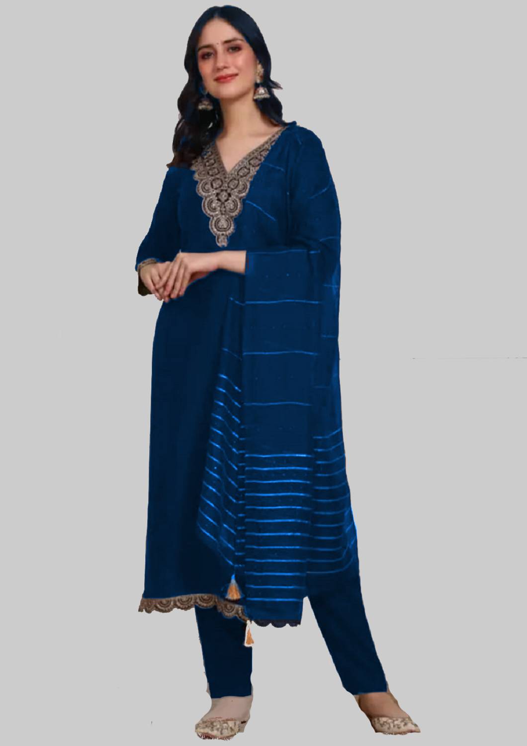 HKBD Fab Embroidered Kurta Set - Image 5