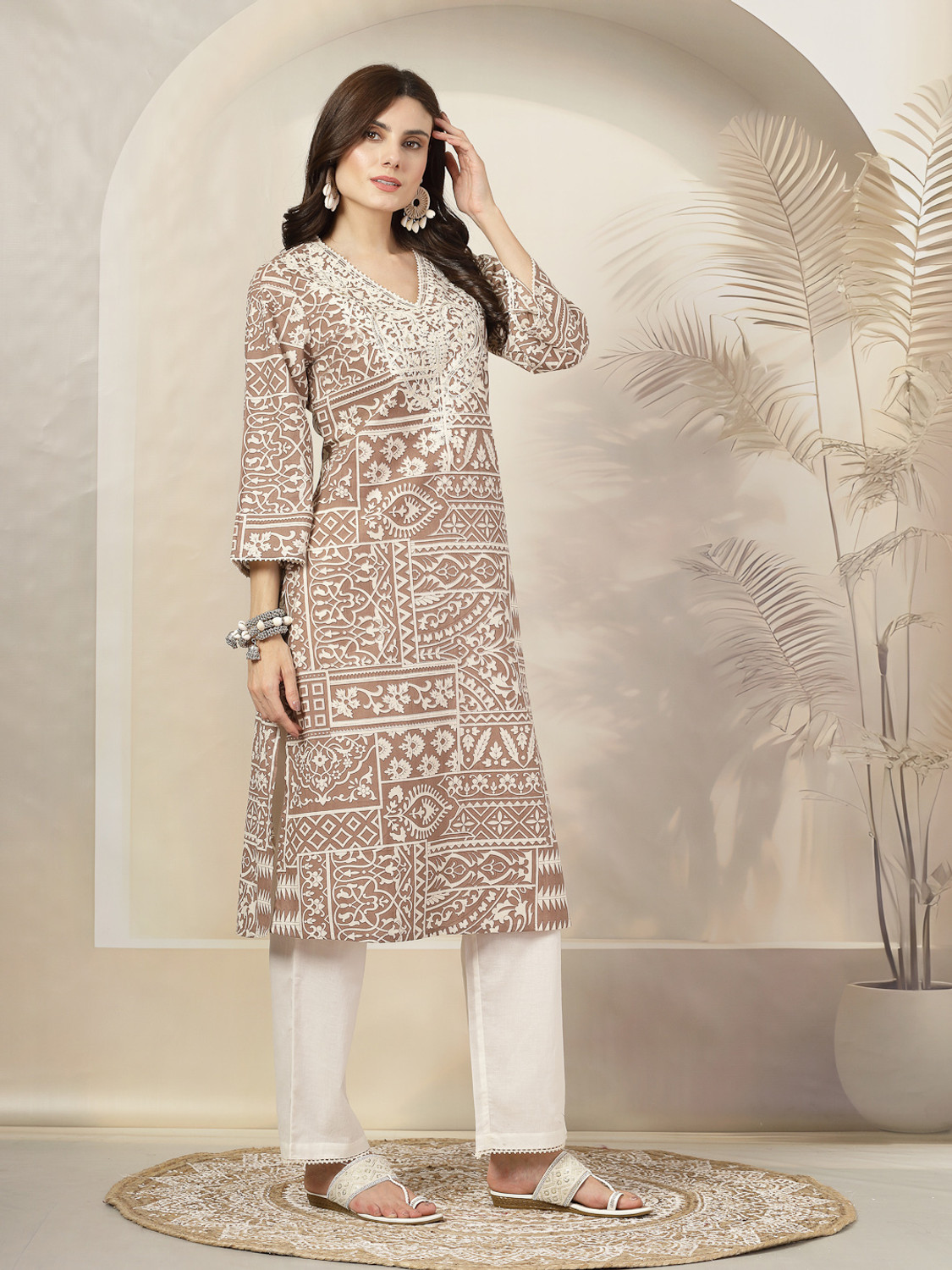 Image of Nayam By Lakshita Women Kurta Palazzo Set