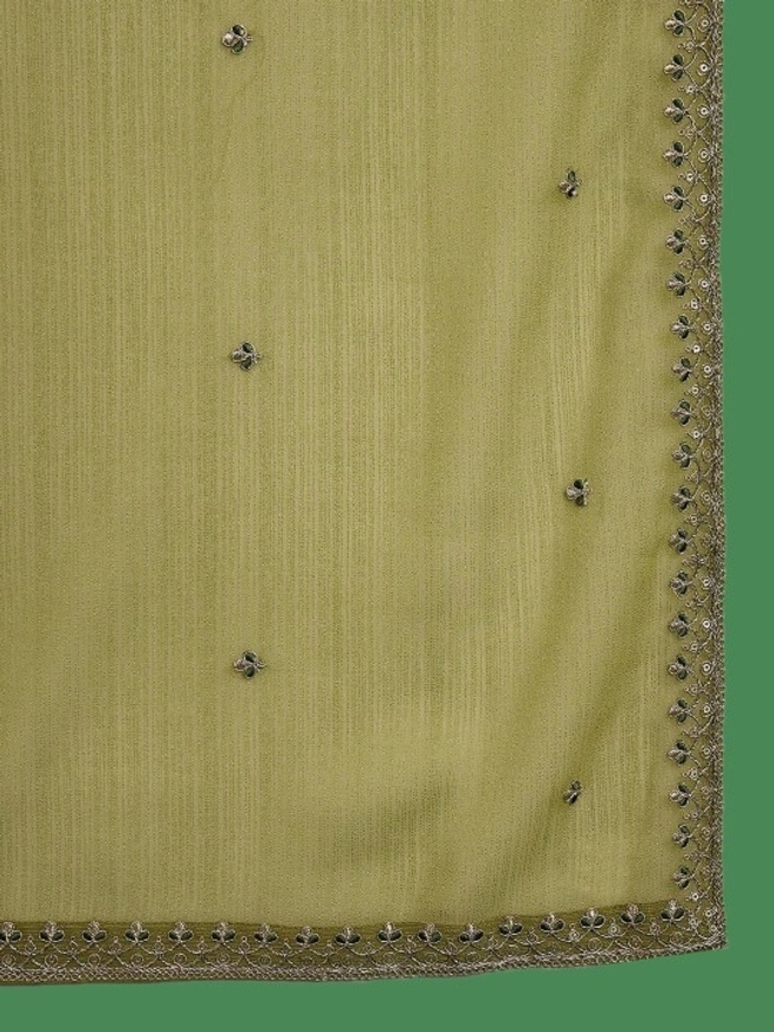Image of HIYAN TEXTILES Embroidered Kurta, Trouser /Pant & Dupatta Set