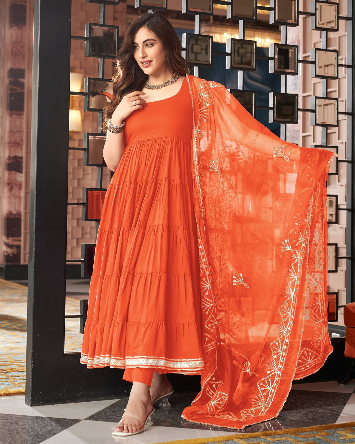 Image of Vastranikhar Self Design Kurta, Salwar & Dupatta Set
