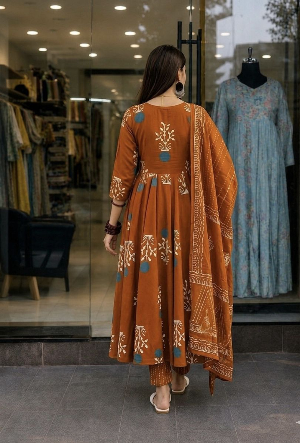 Image of Samiksha Textile Printed Kurta, Palazzo & Dupatta Set