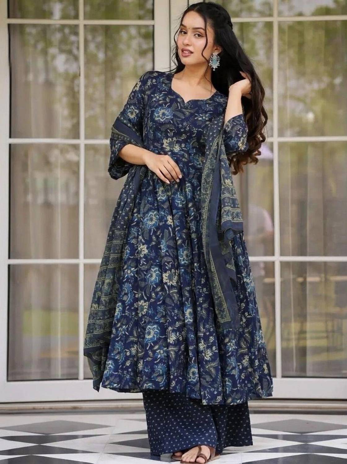 Samiksha Textile Printed Kurta Palazzo Dupatta Set