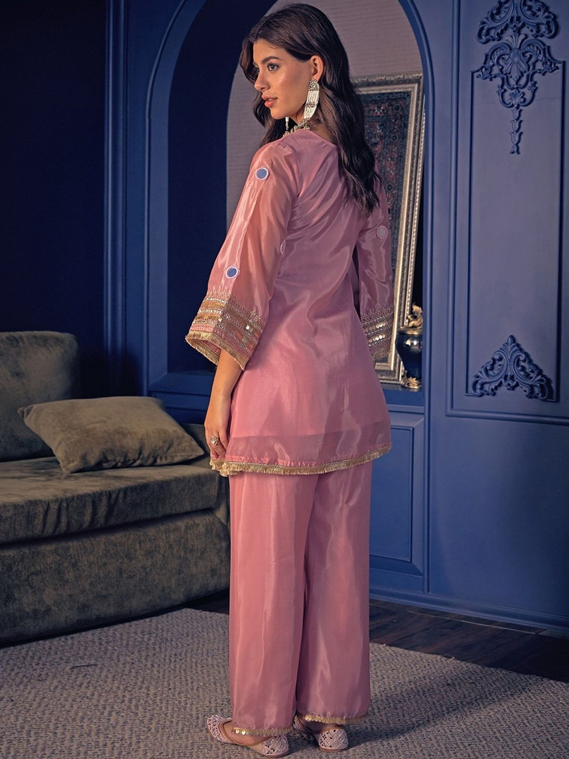 Image of HYMORA ENTERPRISE Women Kurta Pant Set