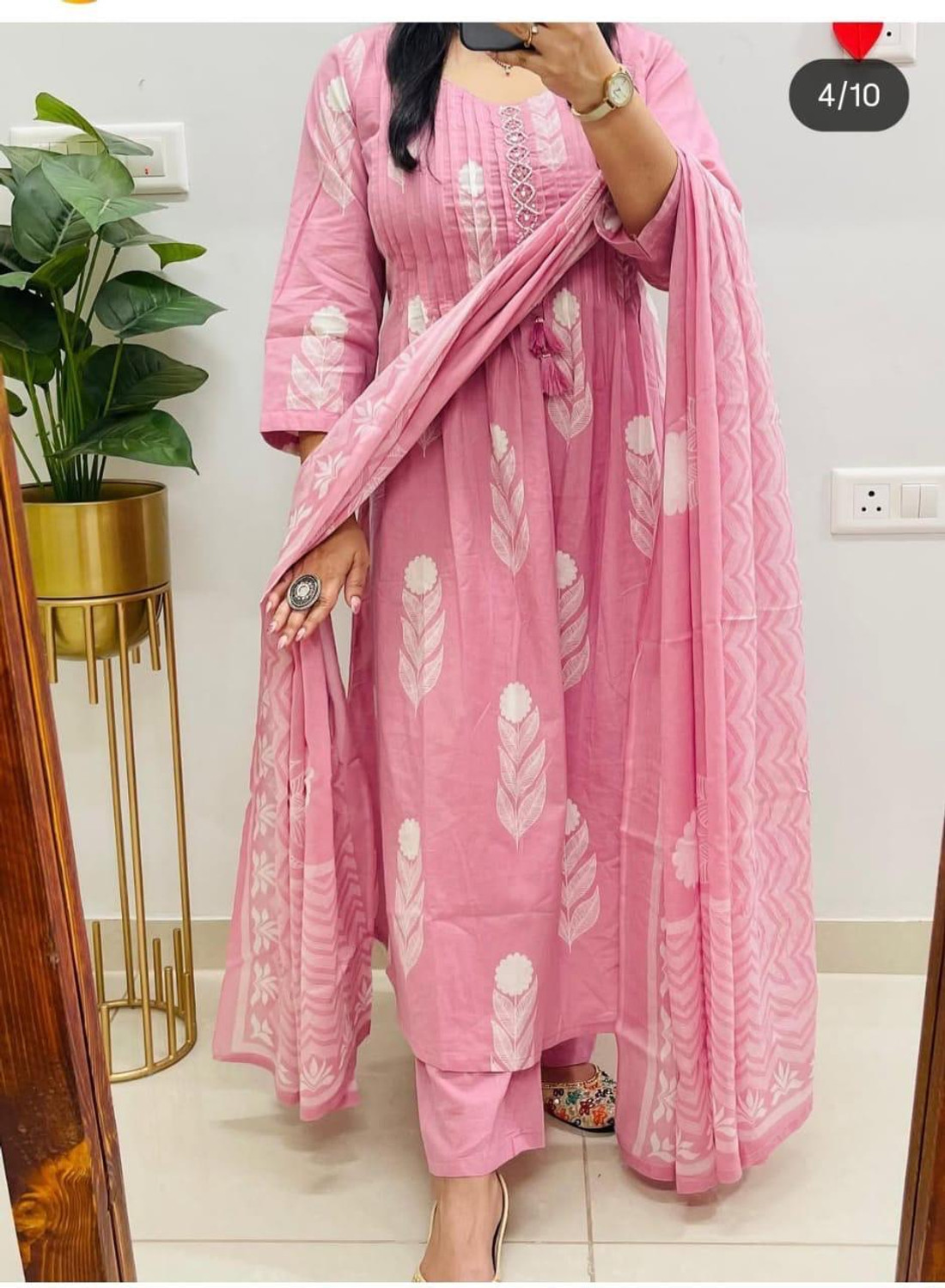 Image of INRALIYA Printed Kurta, Trouser /Pant & Dupatta Set