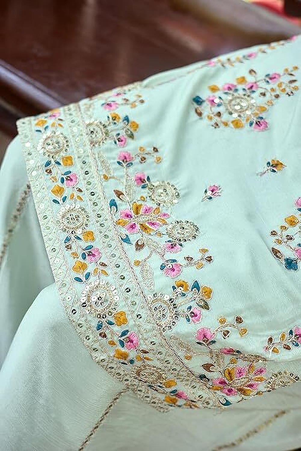 Image of SHISHKALA Embroidered Kurta, Sharara & Dupatta Set