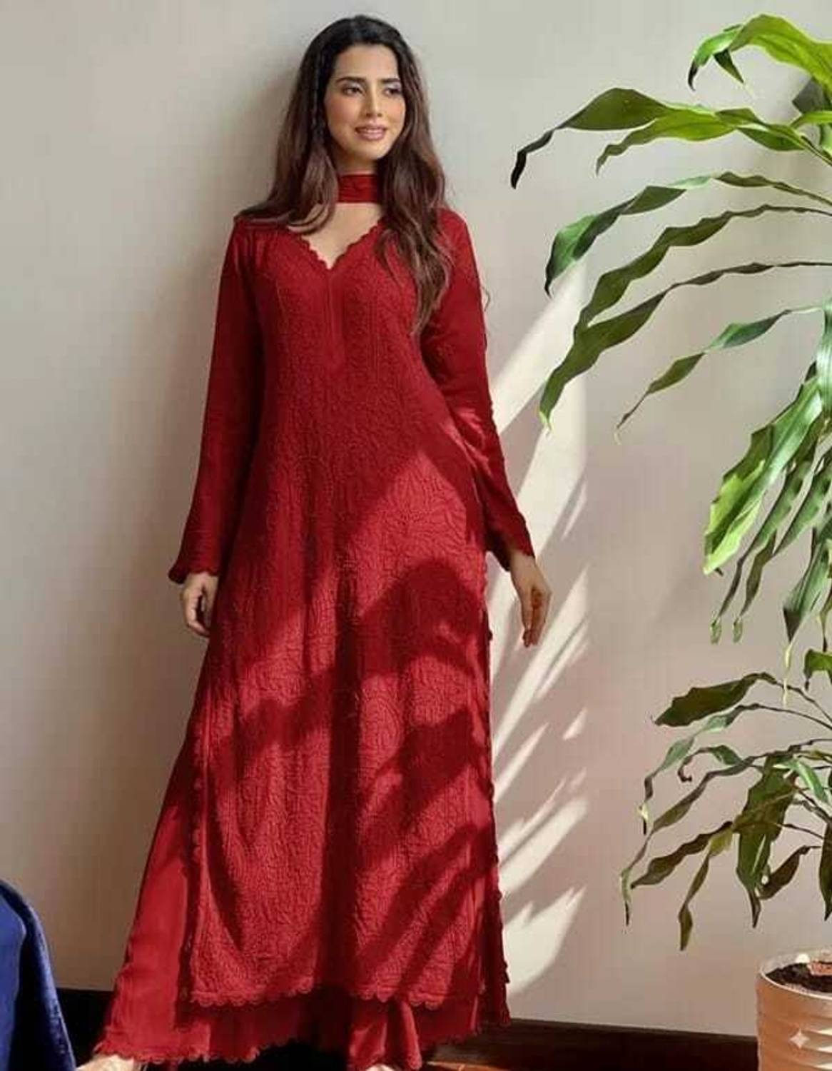 Harshiv Creation Floral Print Kurta Palazzo Dupatta Set