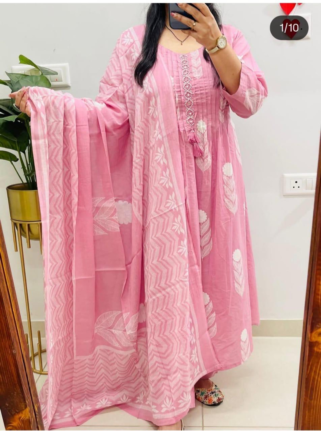Image of INRALIYA Printed Kurta, Trouser /Pant & Dupatta Set