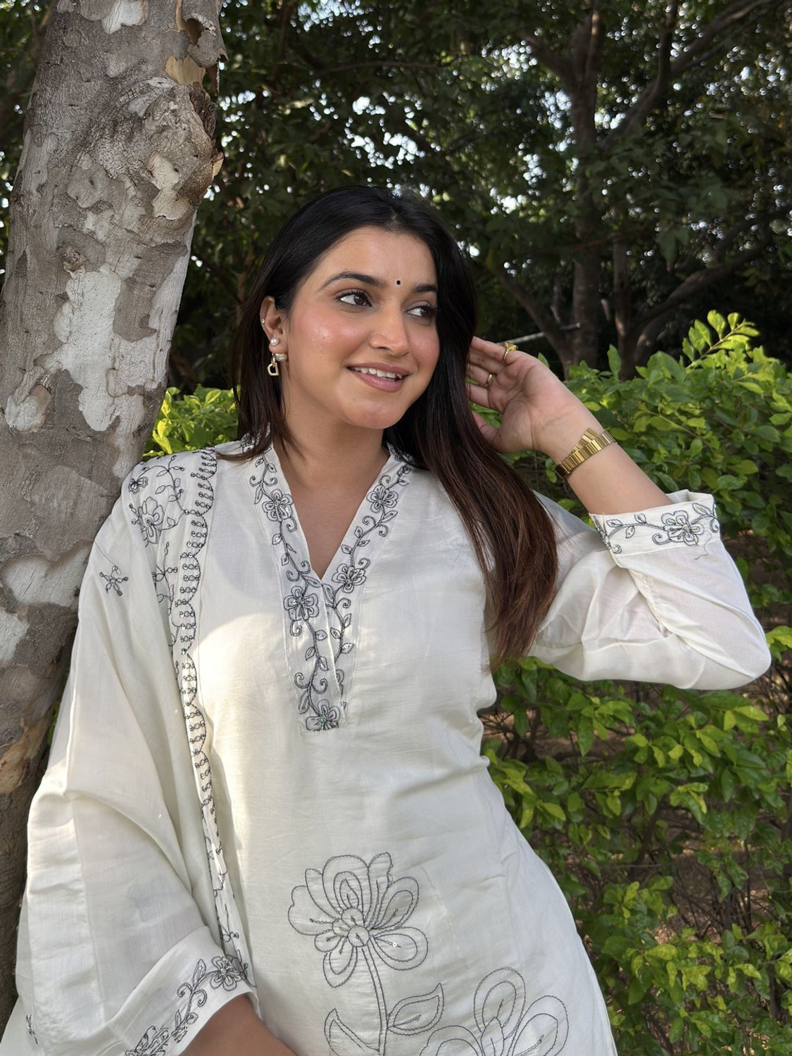 Image of VredeVogel Women Kurta Pant Dupatta Set