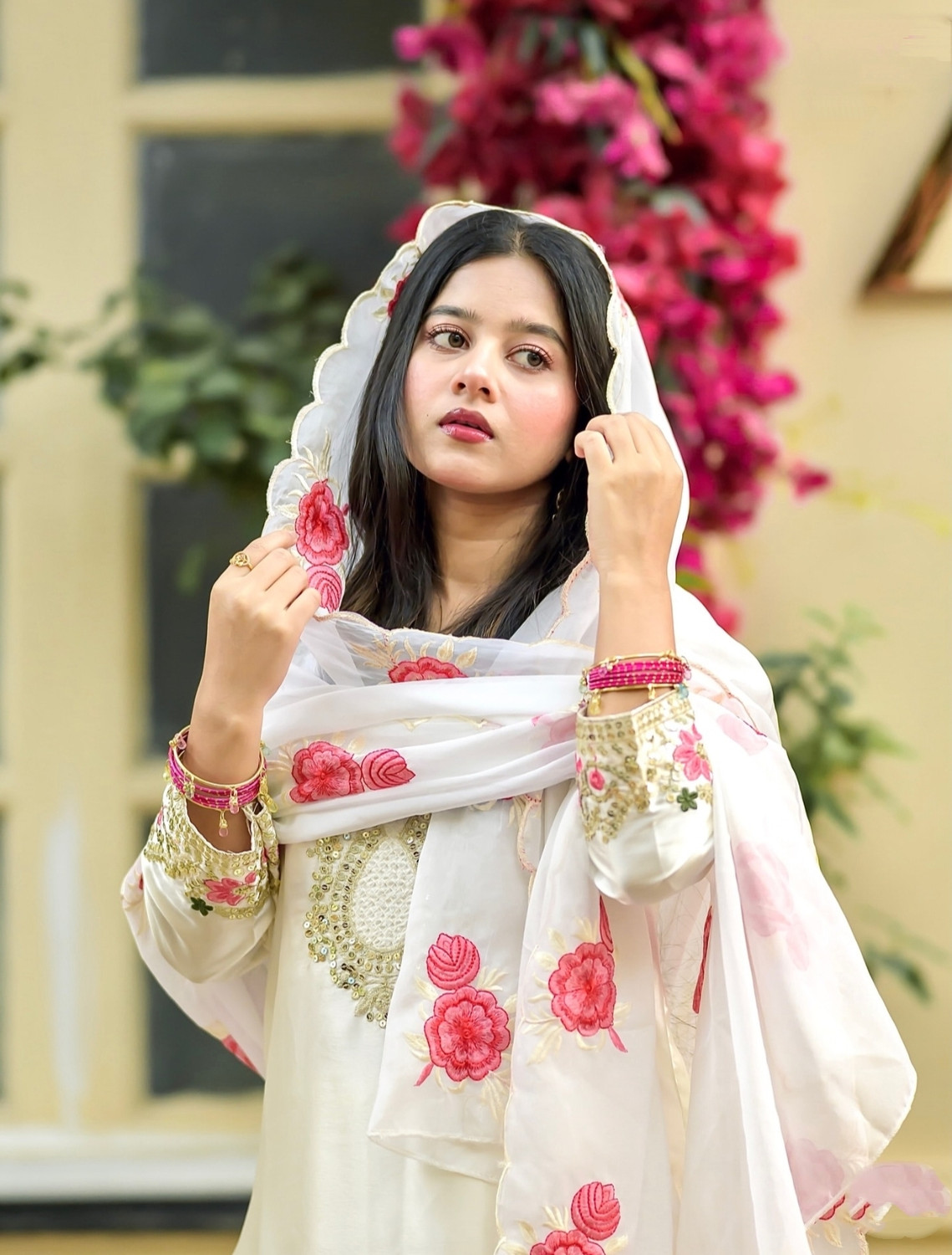 Image of SAWARIYA FASHION Embroidered Kurta, Patiala & Dupatta Set