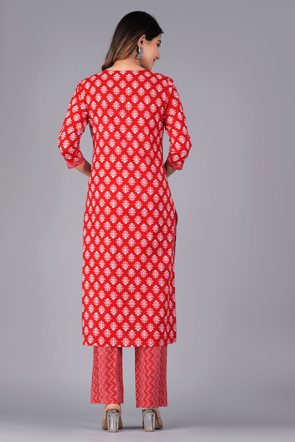 Image of Mishree collection Printed Kurta, Trouser /Pant & Dupatta Set