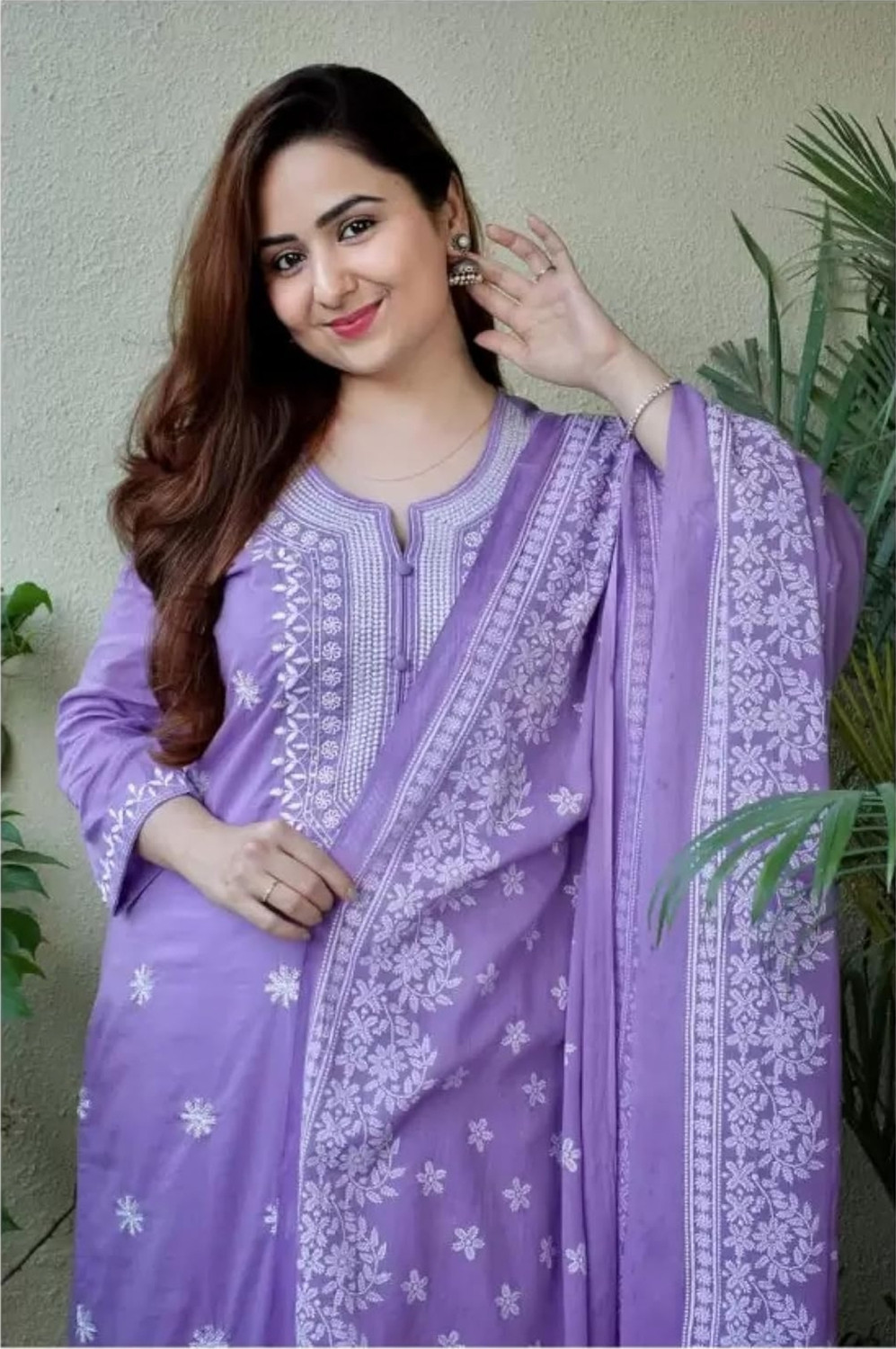 Image of AFREEN FASHION Printed Kurta, Trouser /Pant & Dupatta Set