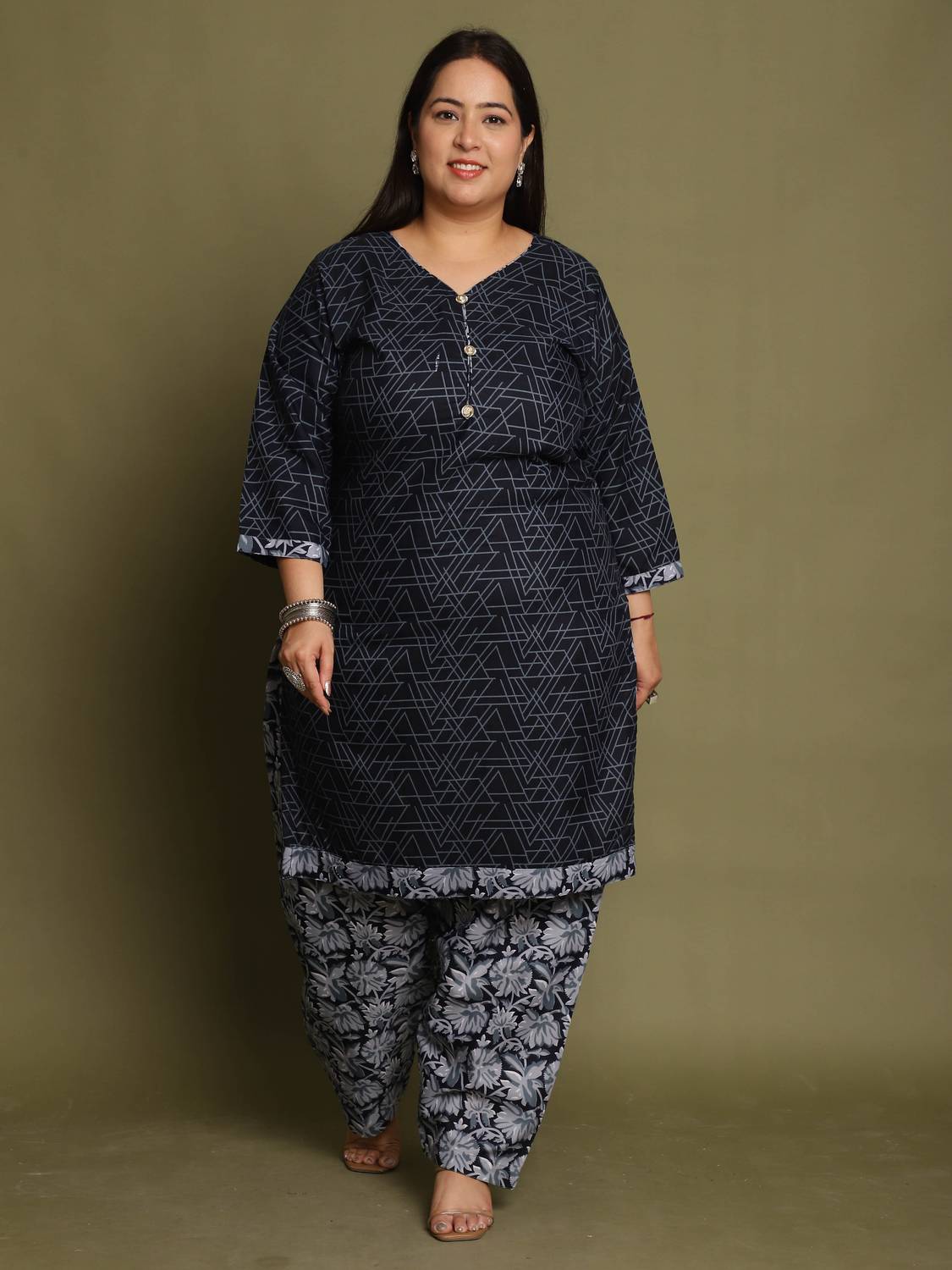 RolyPoly Printed Kurta, Patiala & Dupatta Set