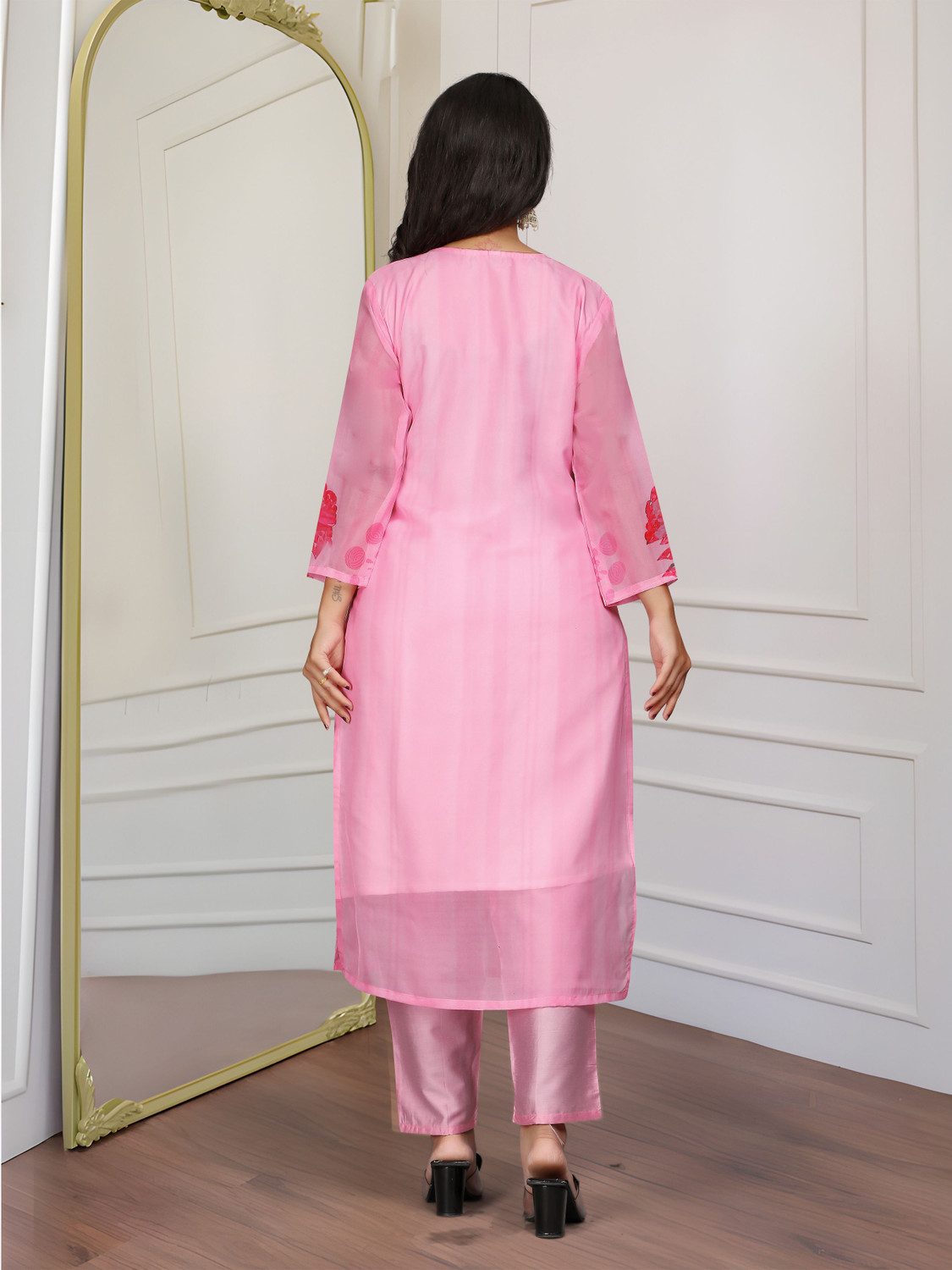 Image of shiv textiles Printed Kurta, Trouser /Pant & Dupatta Set