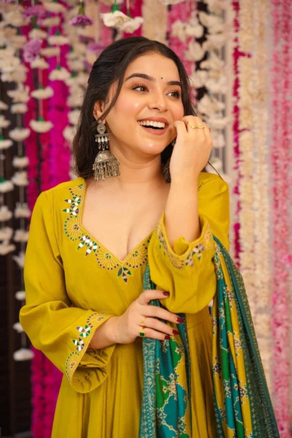 Image of Happy Design Women Kurta Palazzo Dupatta Set