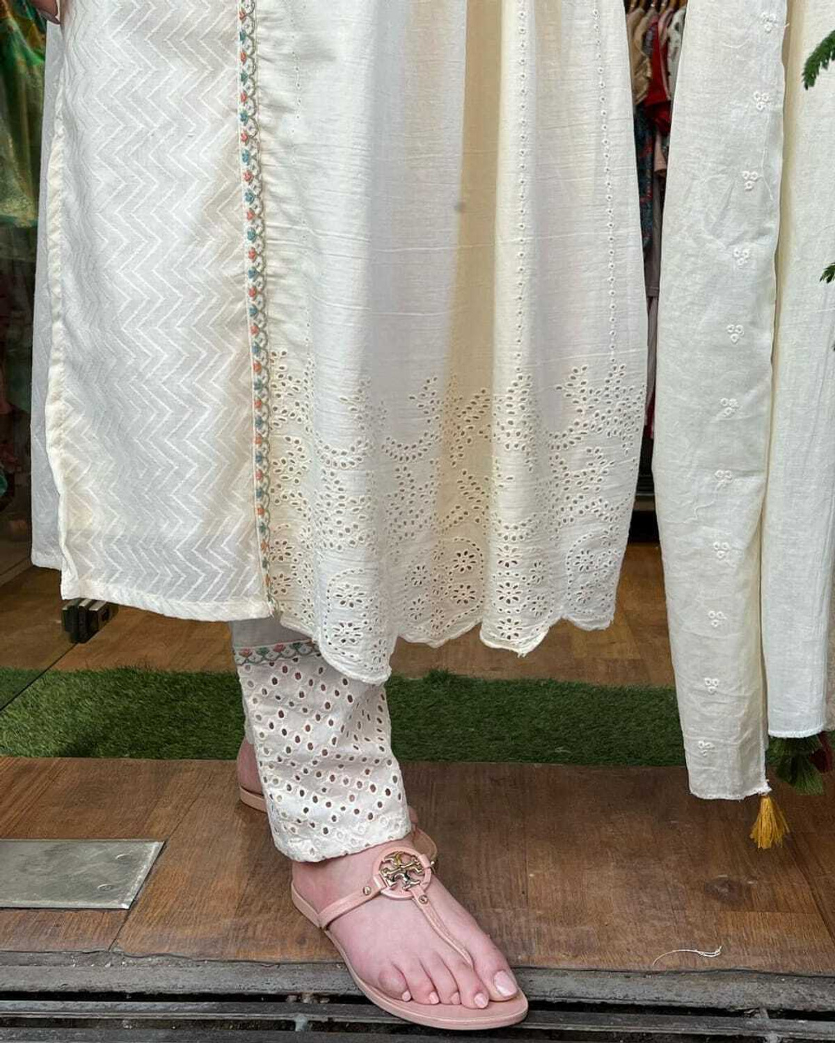 Image of LEAAN Women Kurta Pant Dupatta Set