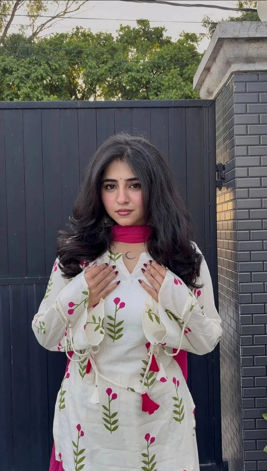 Image of SANGOURI Printed Kurta, Patiala & Dupatta Set