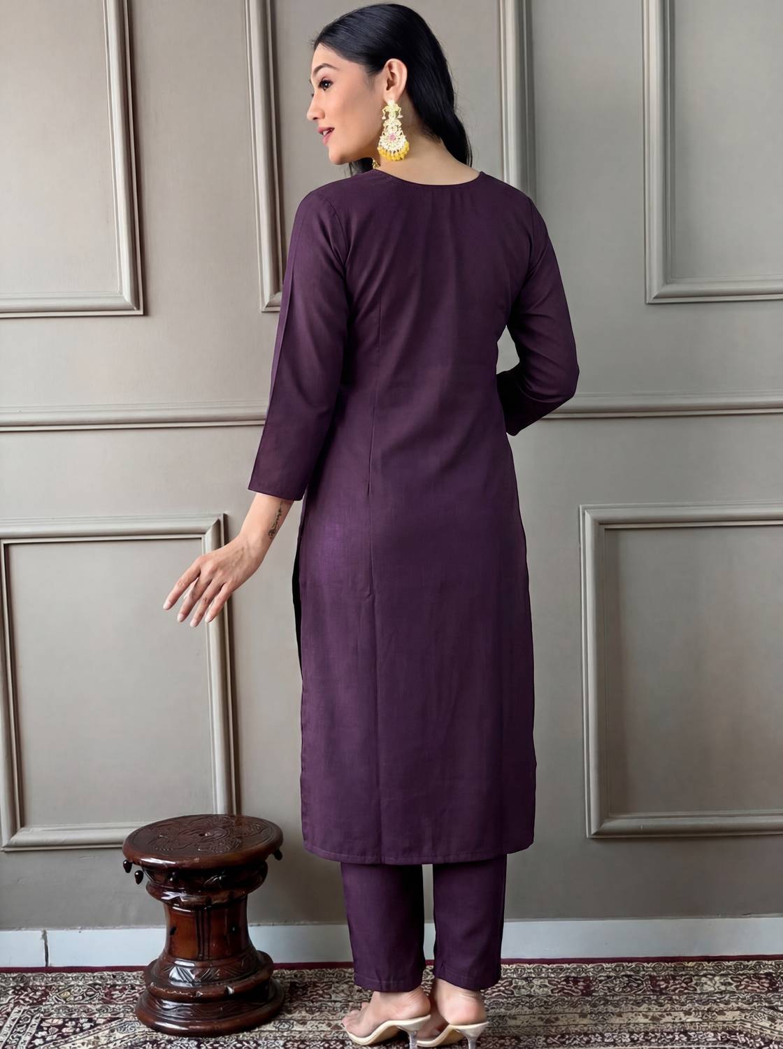 C4A Women Kurta Pant Dupatta Set - Image 5
