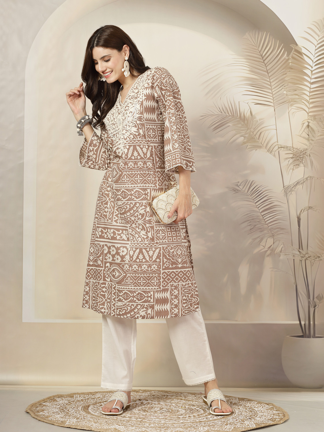 Image of Nayam By Lakshita Women Kurta Palazzo Set