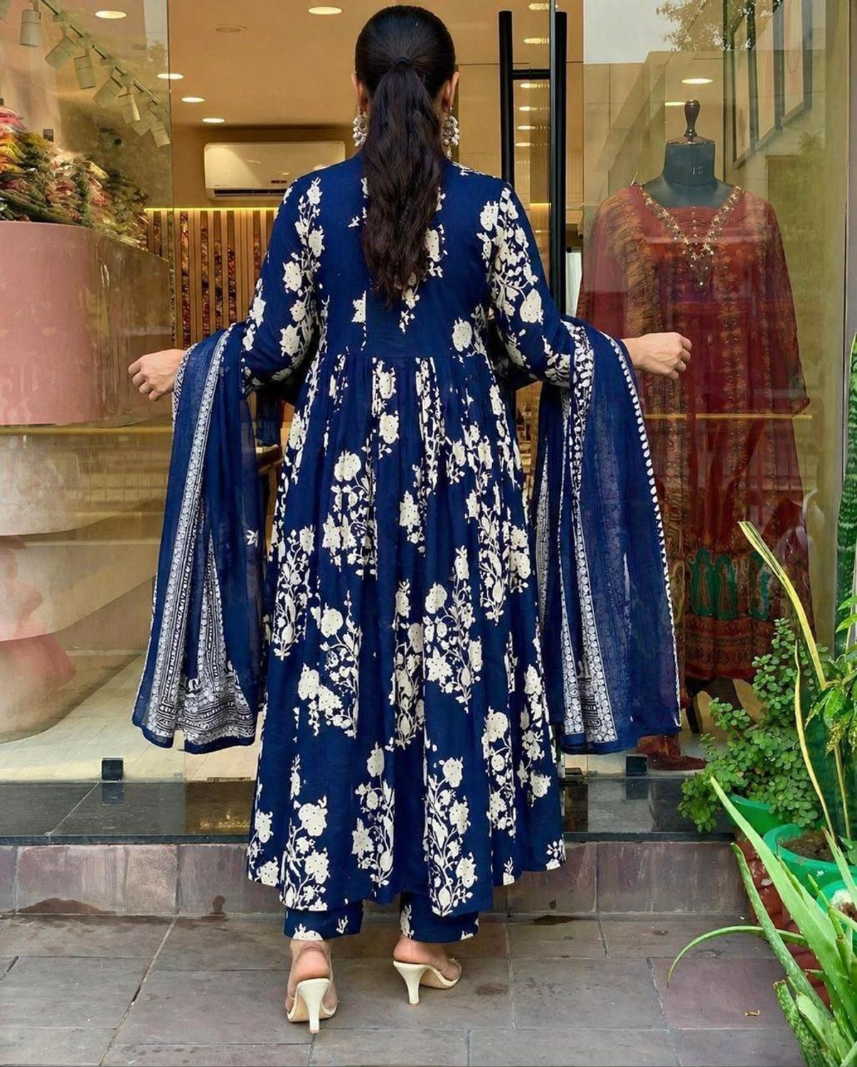 Image of SDK Fashion Printed Kurta, Trouser /Pant & Dupatta Set